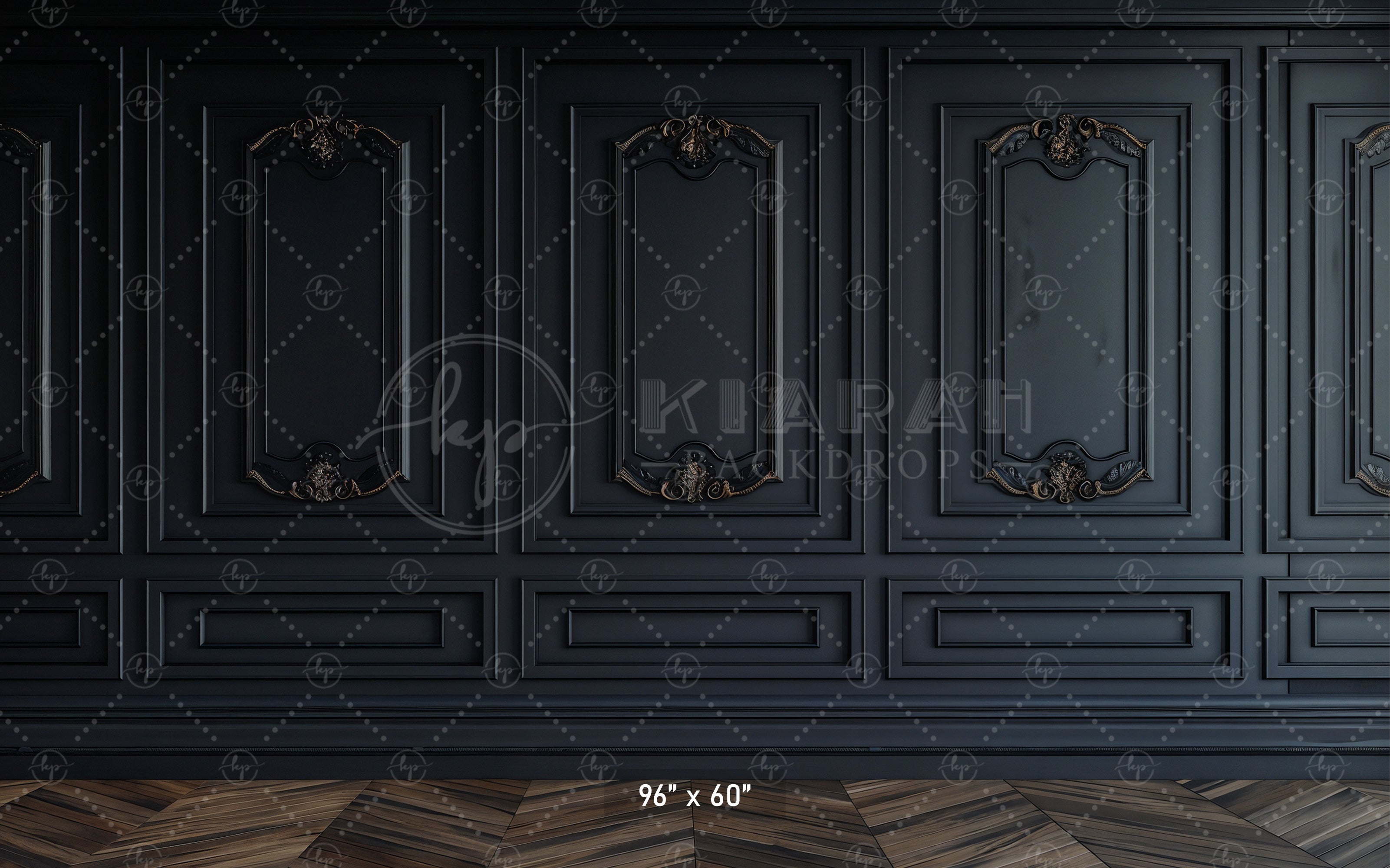 Dark Luxe Paneling Backdrop