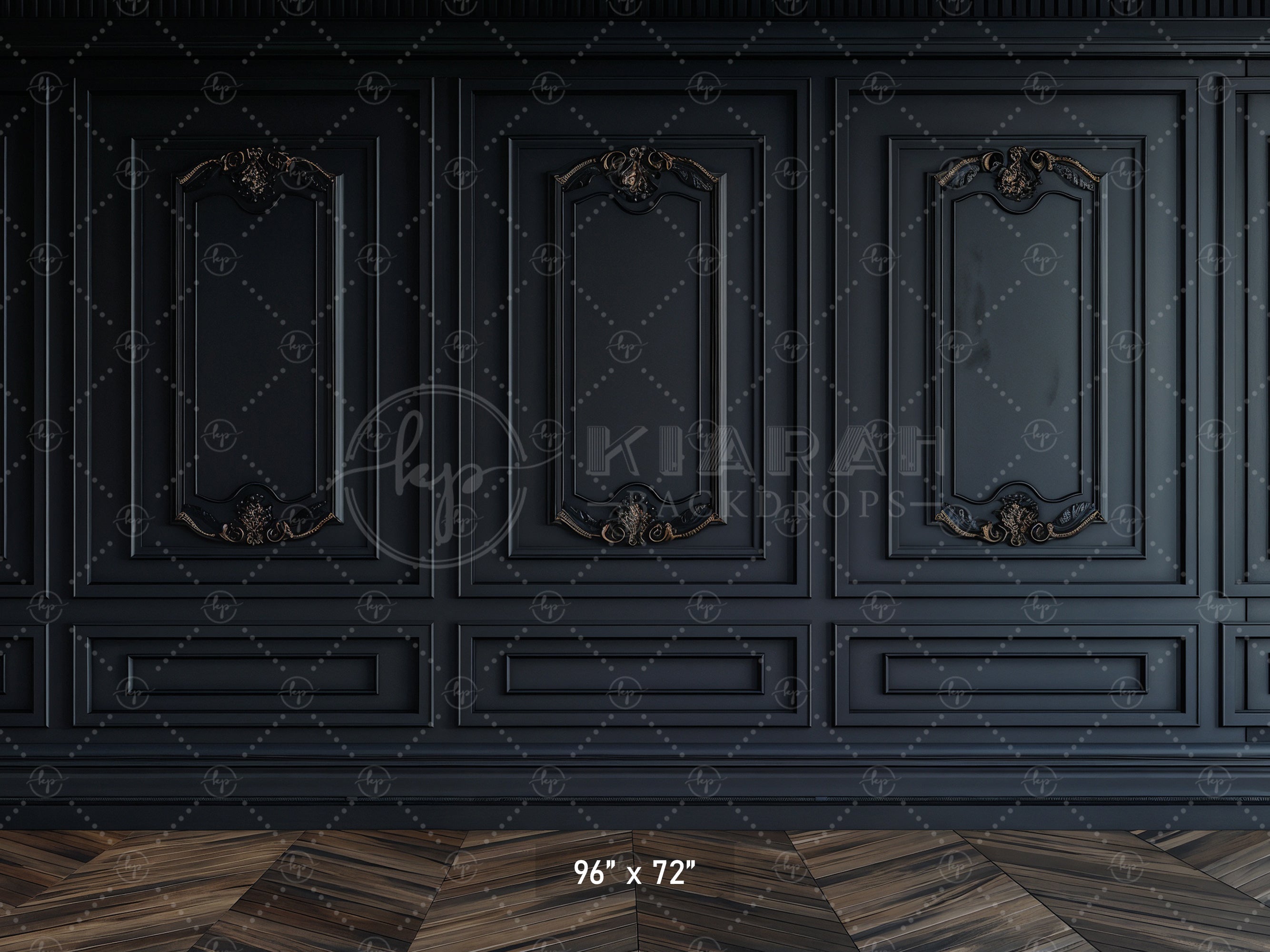 Dark Luxe Paneling Backdrop