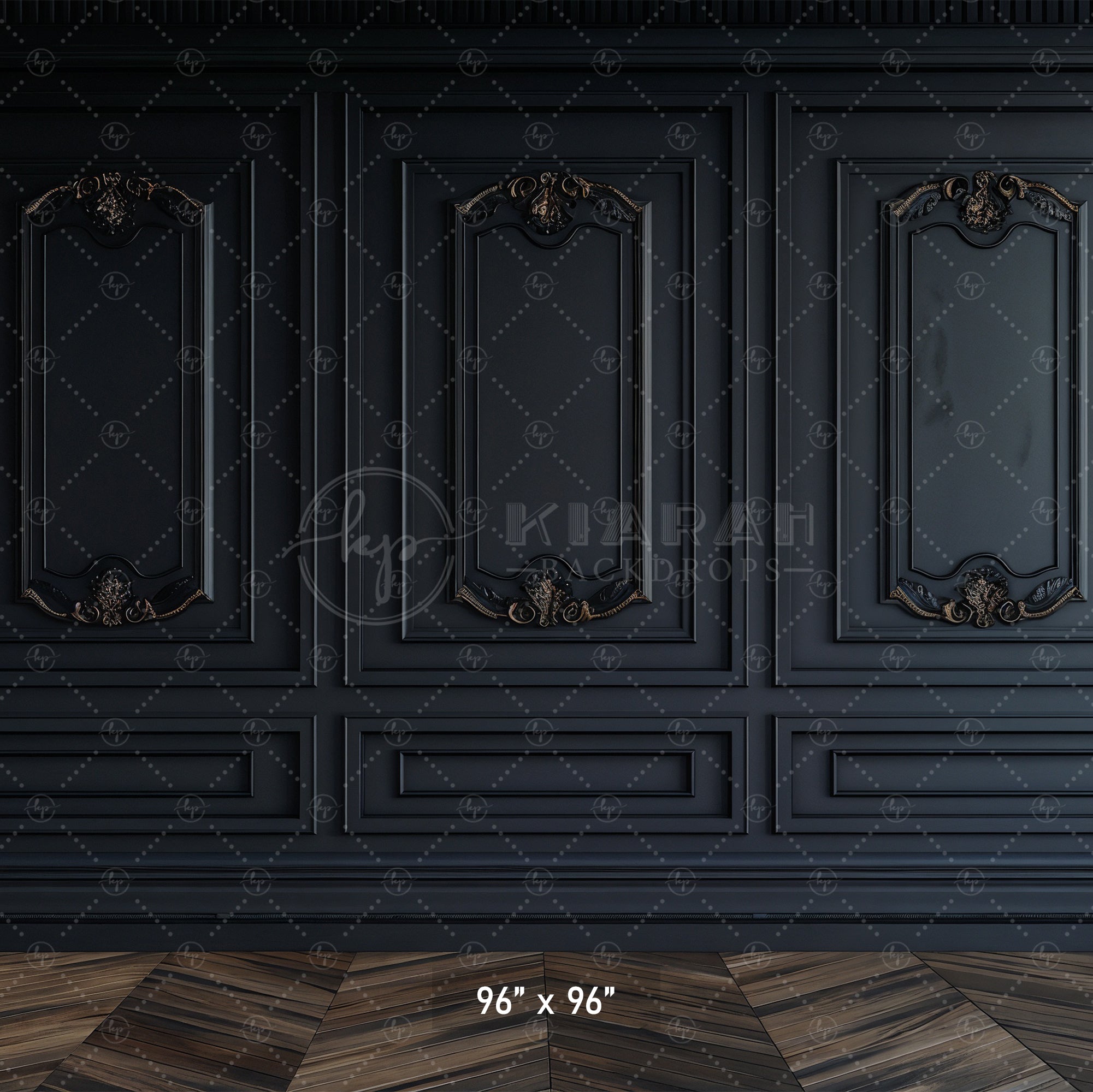 Dark Luxe Paneling Backdrop