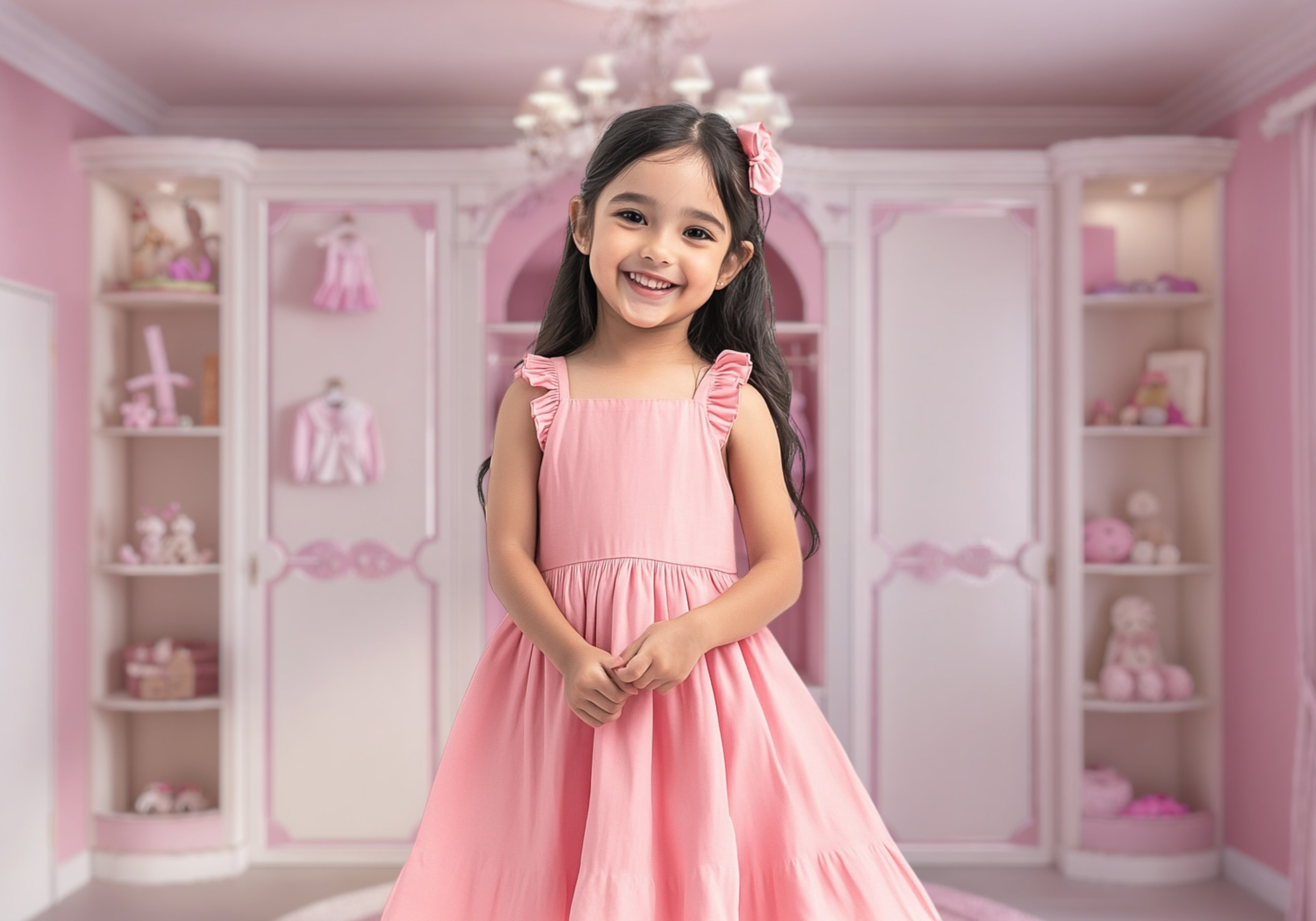 Pink Princess Closet Backdrop