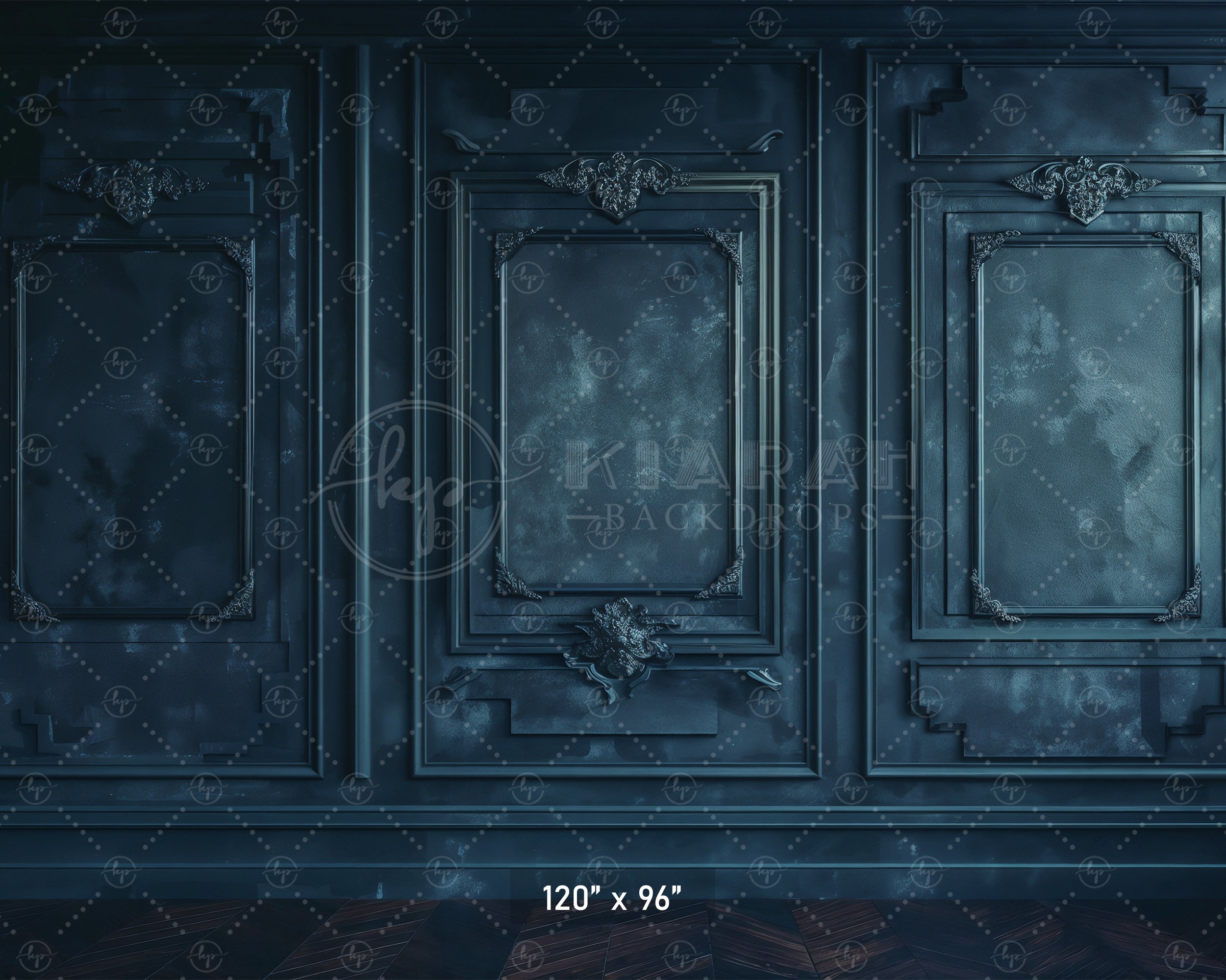 Midnight Regal Paneling Backdrop