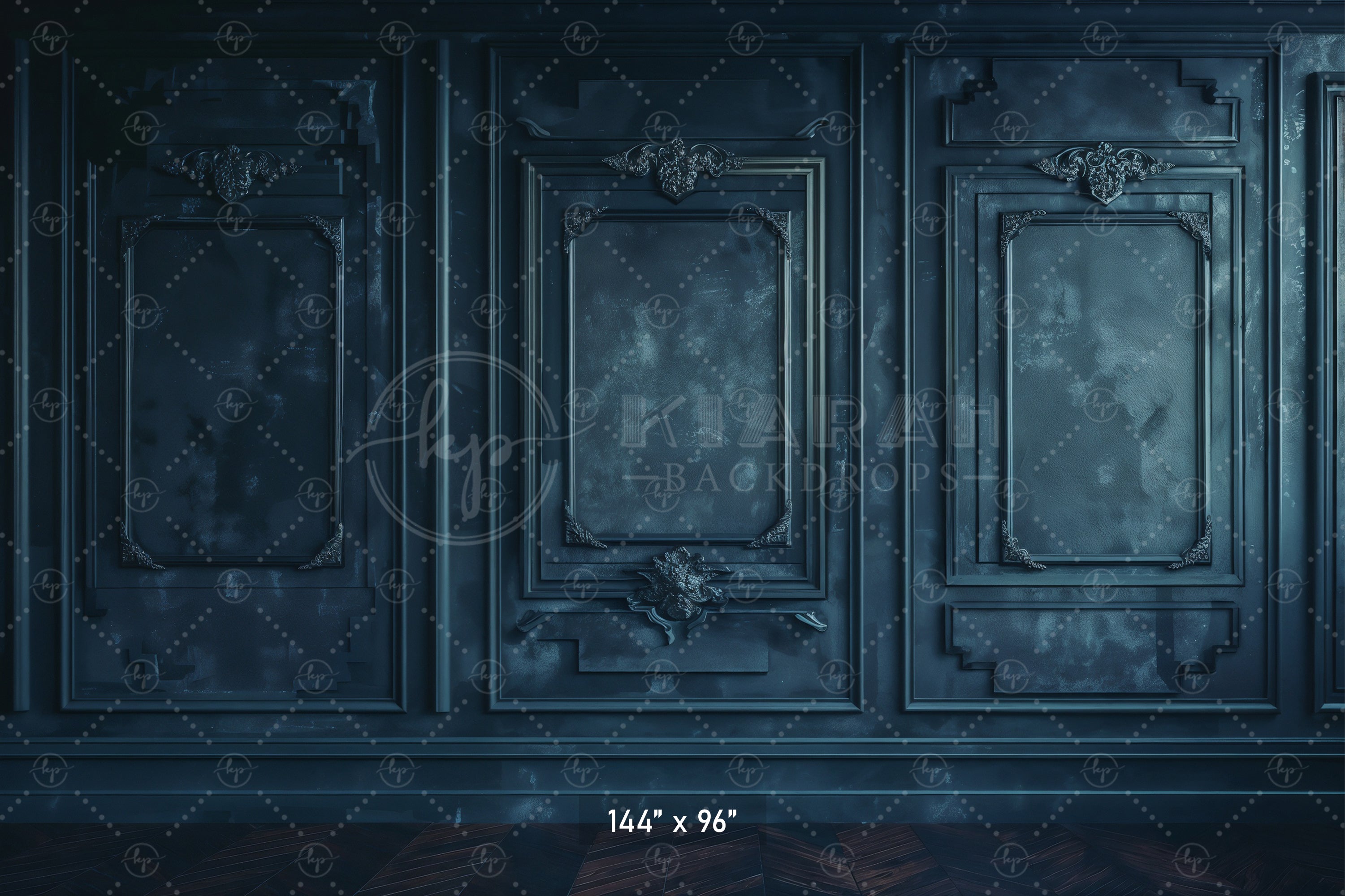Midnight Regal Paneling Backdrop