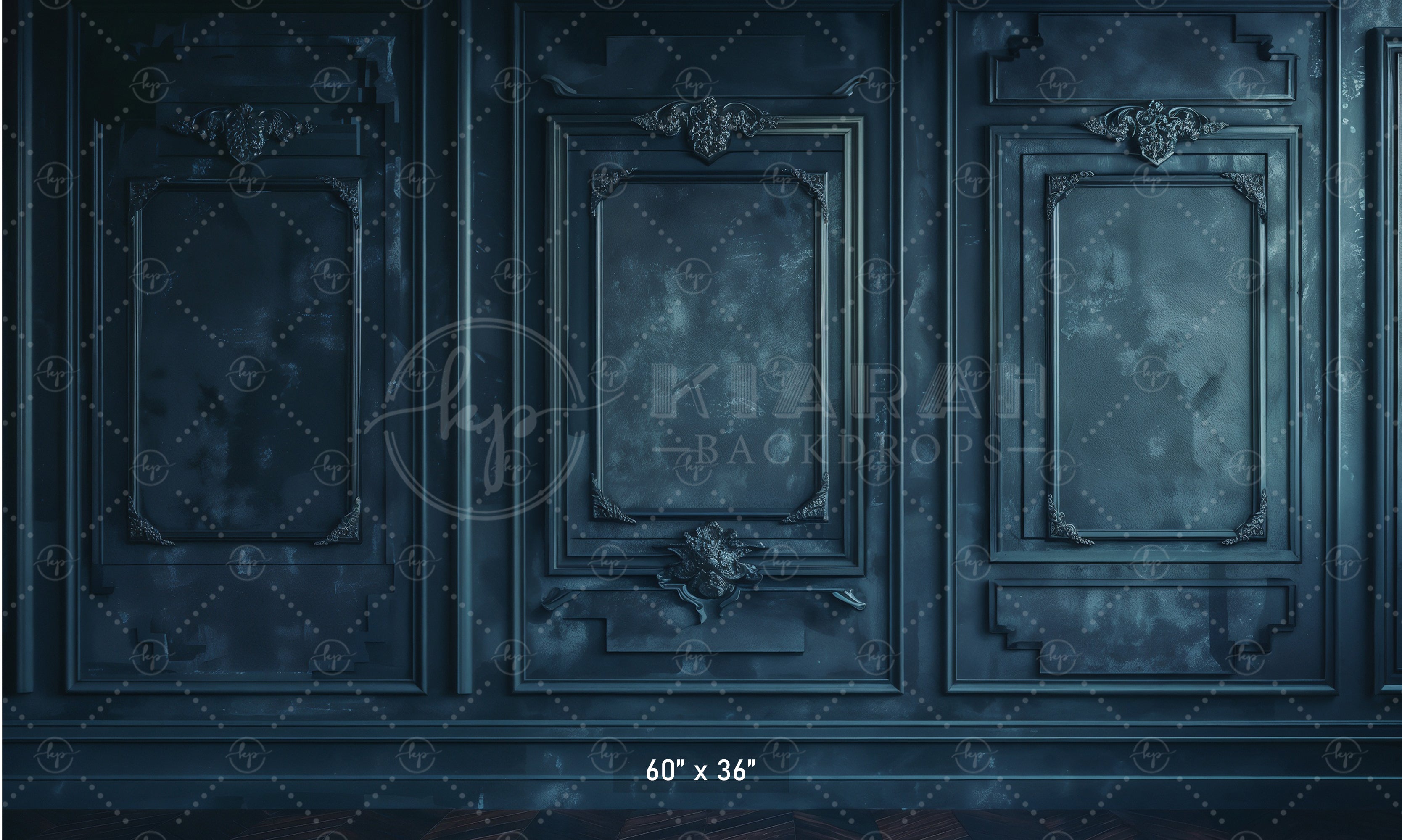 Midnight Regal Paneling Backdrop
