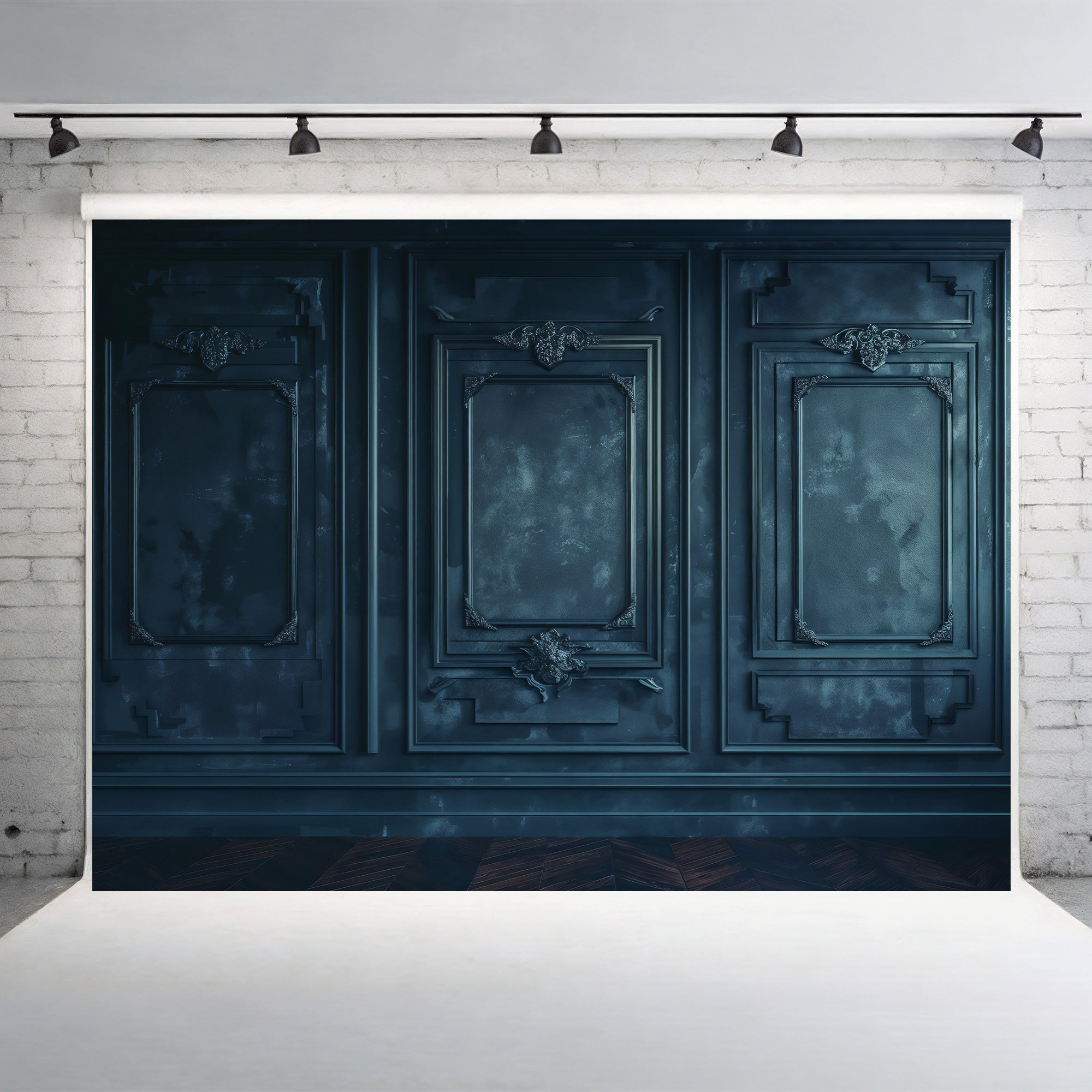 Midnight Regal Paneling Backdrop