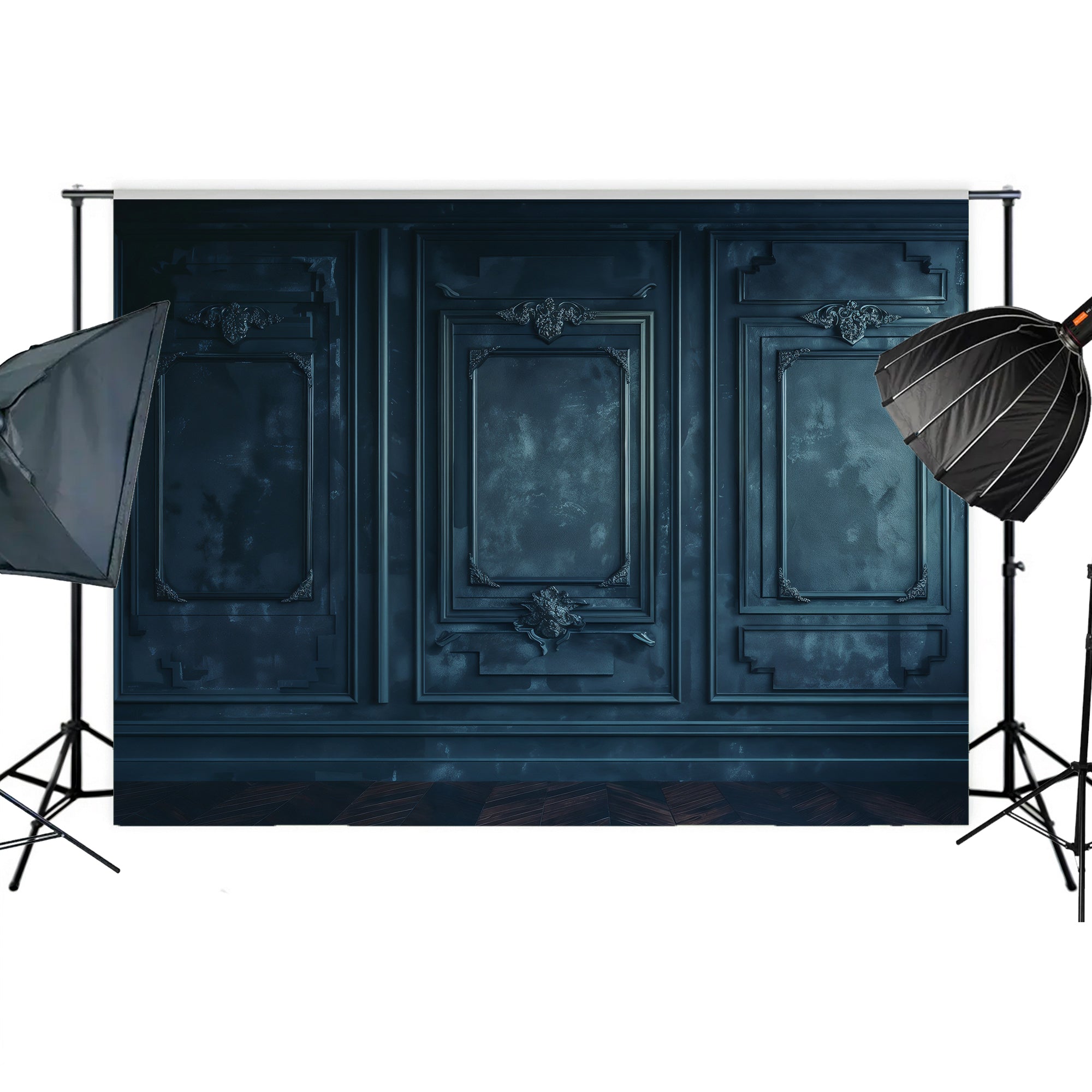 Midnight Regal Paneling Backdrop