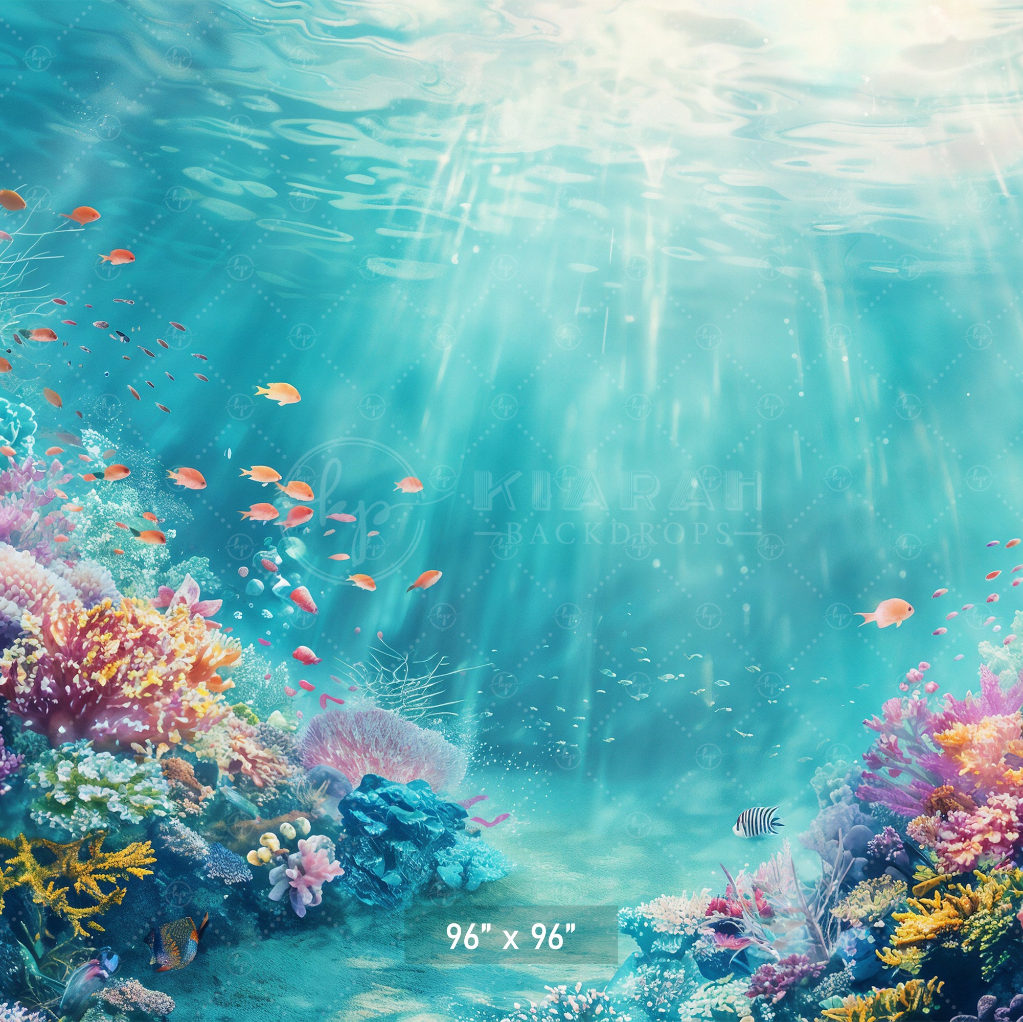 Underwater Coral Wonderland Backdrop
