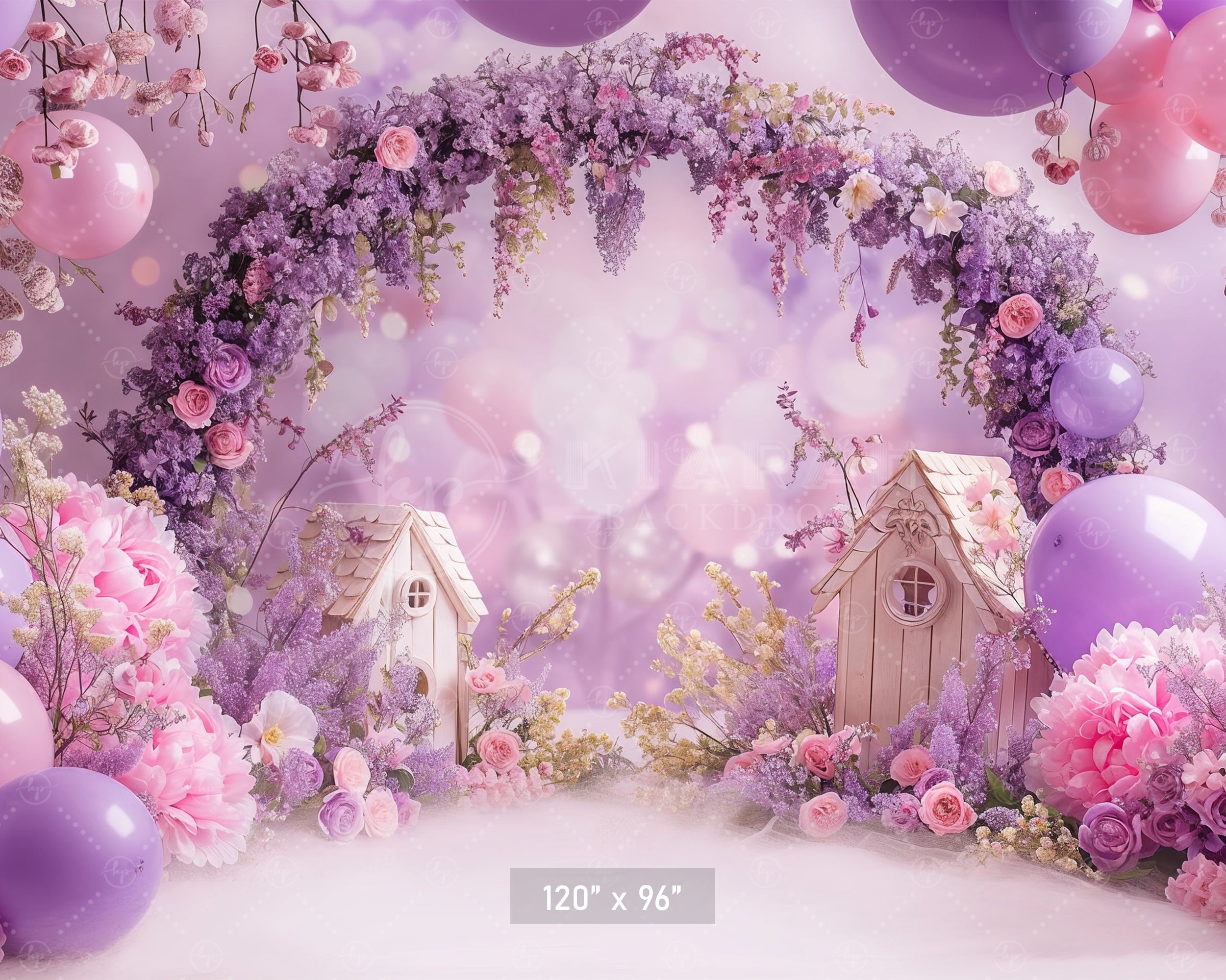 Dreamy Lavender Blossom Arch Backdrop