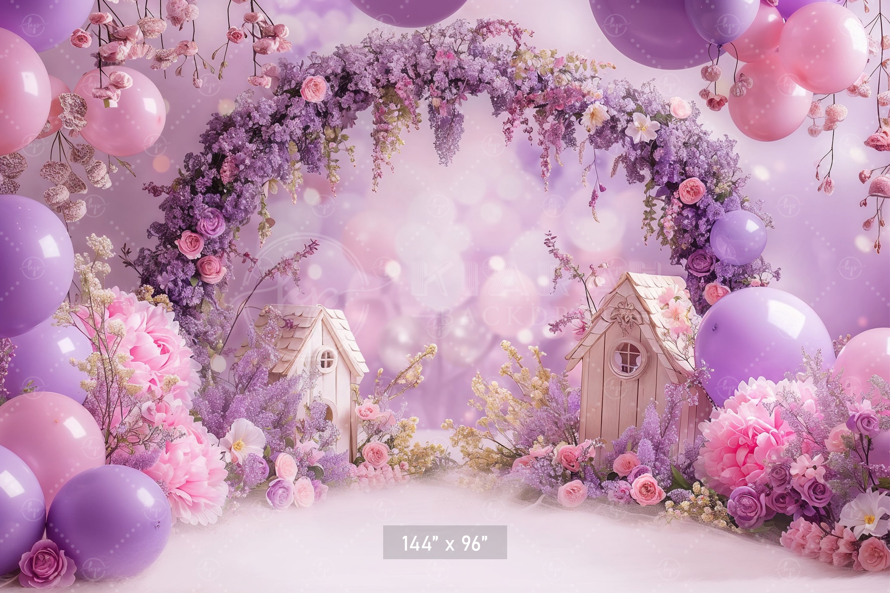 Dreamy Lavender Blossom Arch Backdrop