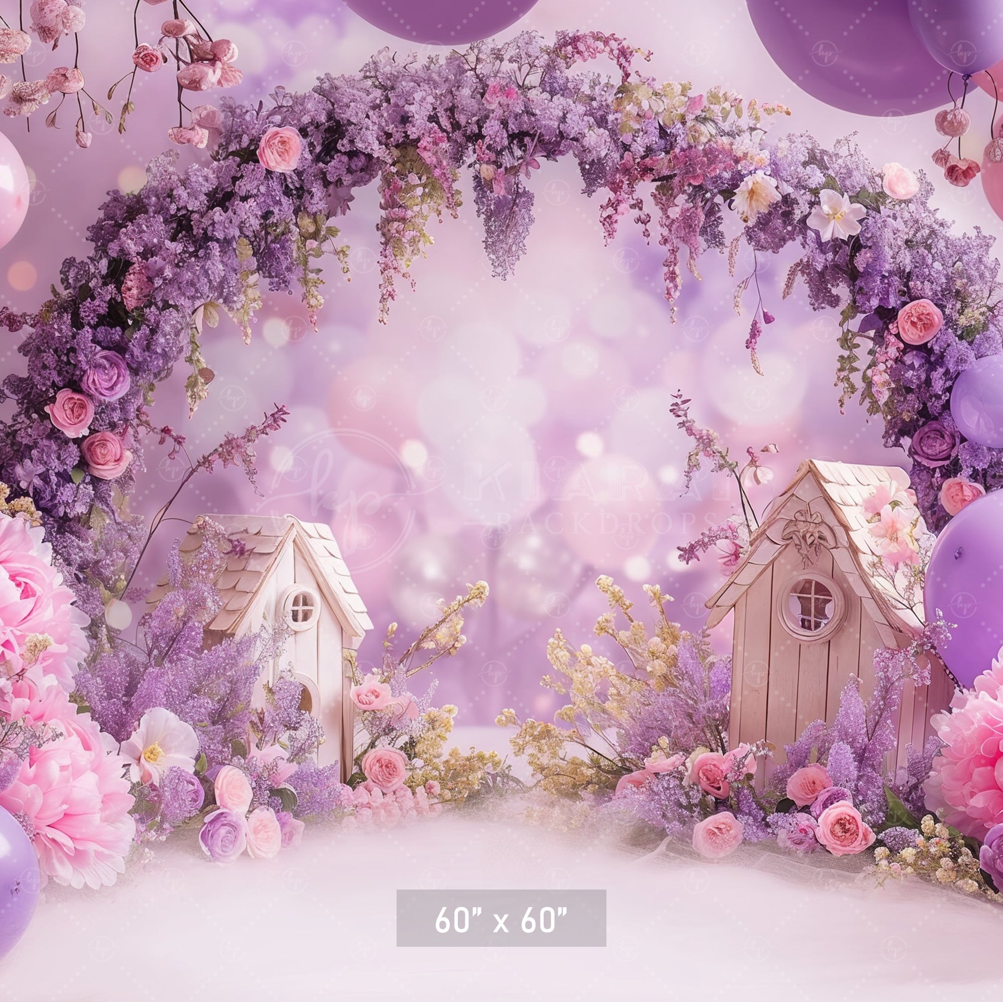 Dreamy Lavender Blossom Arch Backdrop