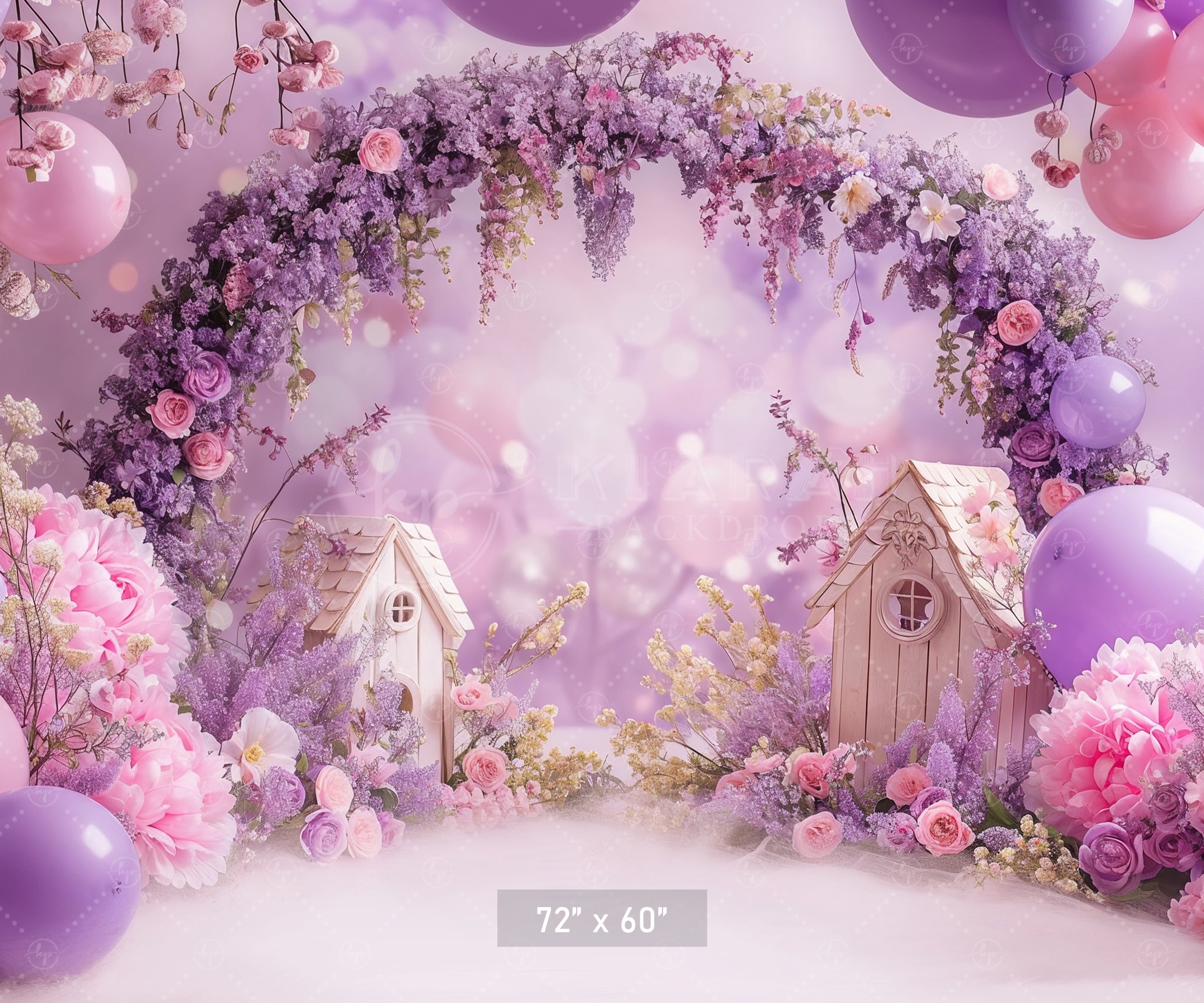 Dreamy Lavender Blossom Arch Backdrop