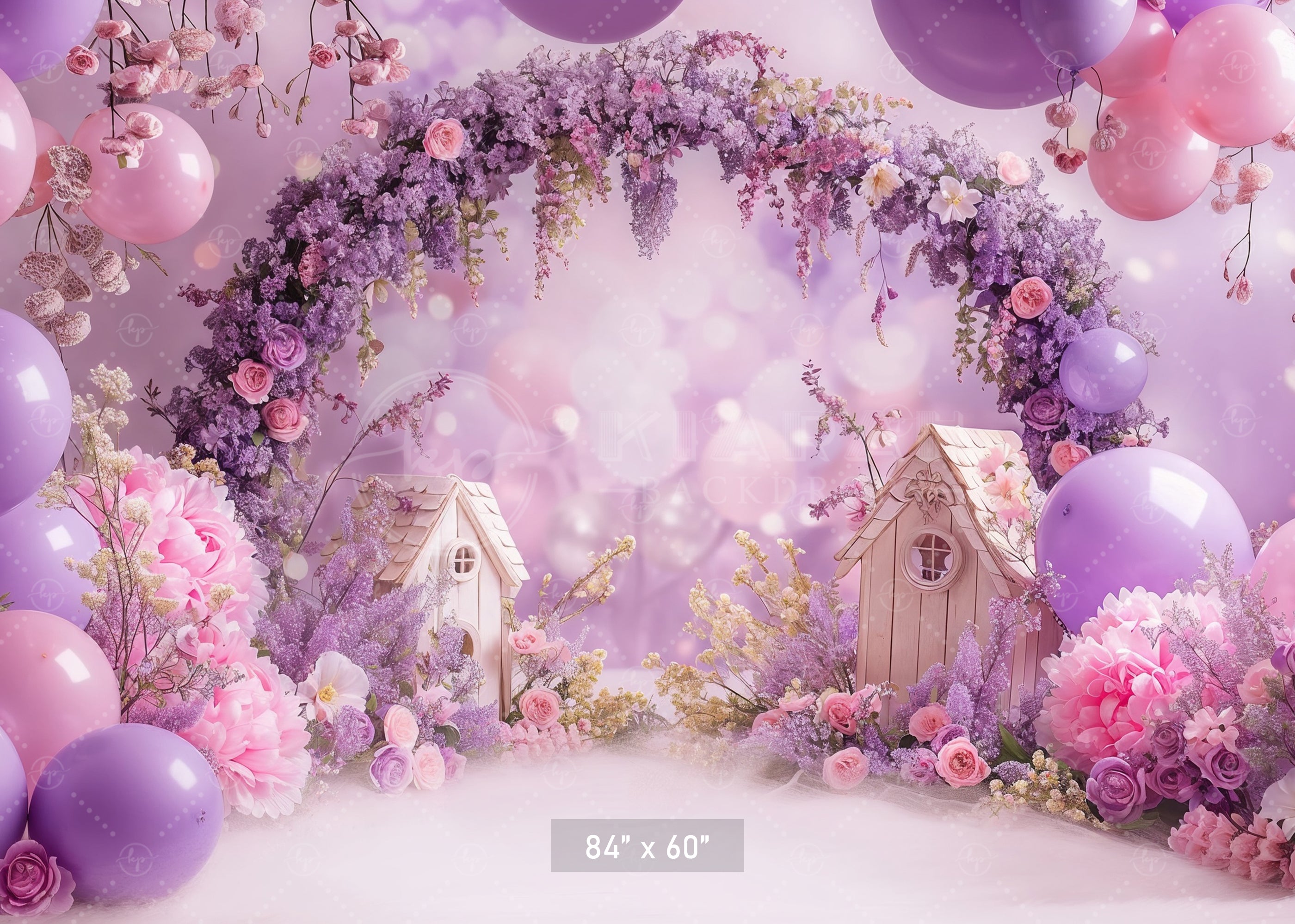 Dreamy Lavender Blossom Arch Backdrop
