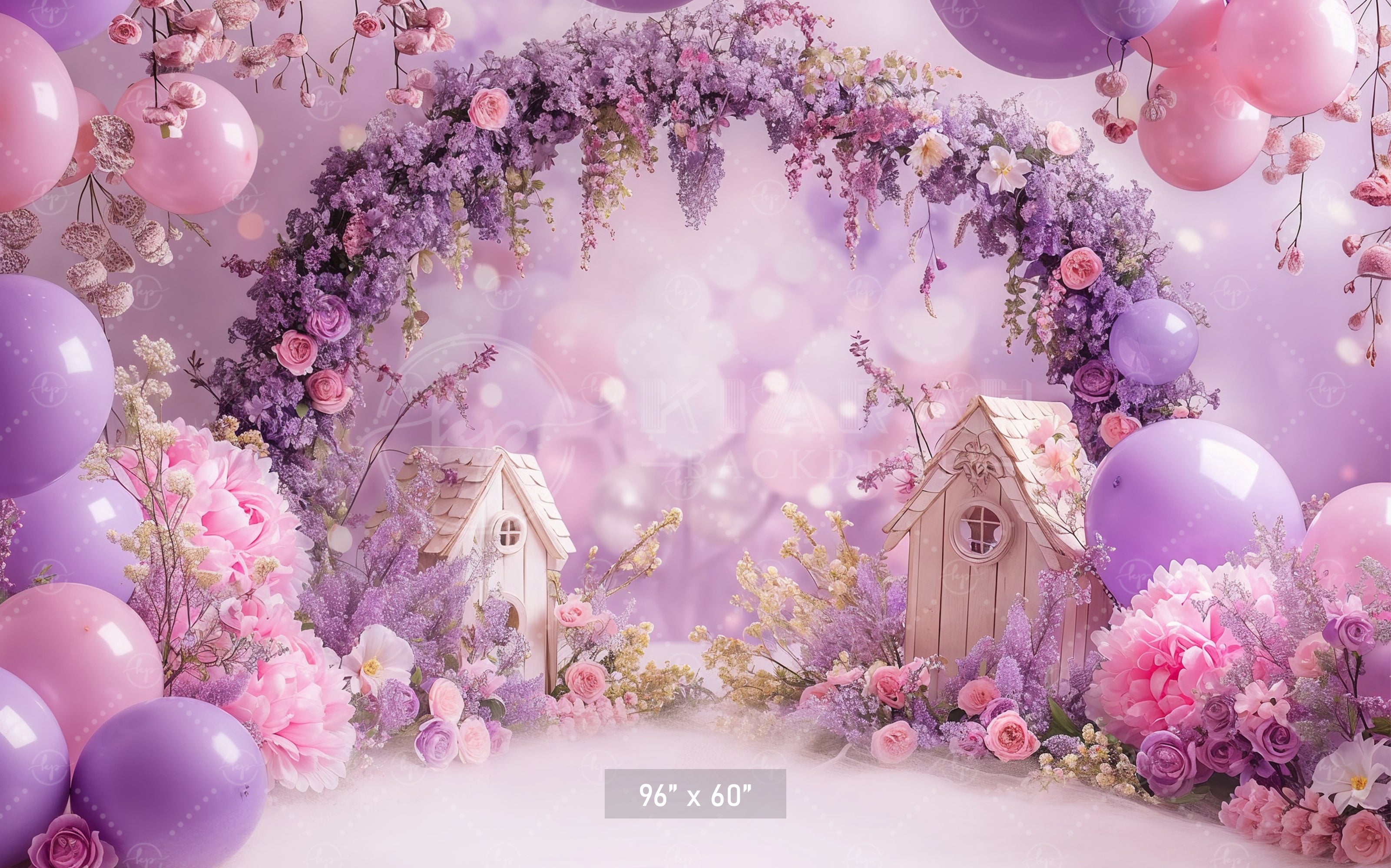 Dreamy Lavender Blossom Arch Backdrop