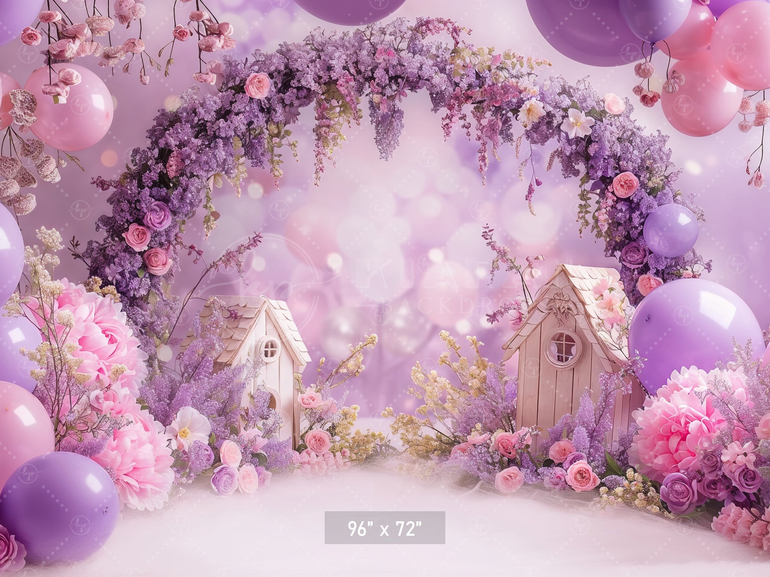 Dreamy Lavender Blossom Arch Backdrop