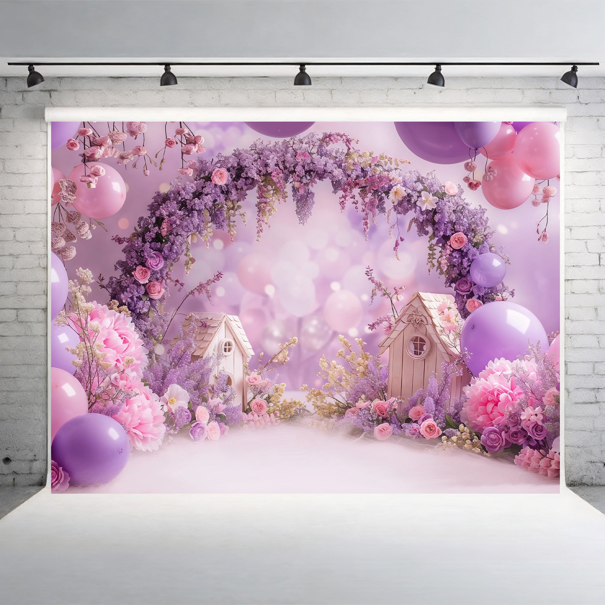 Dreamy Lavender Blossom Arch Backdrop