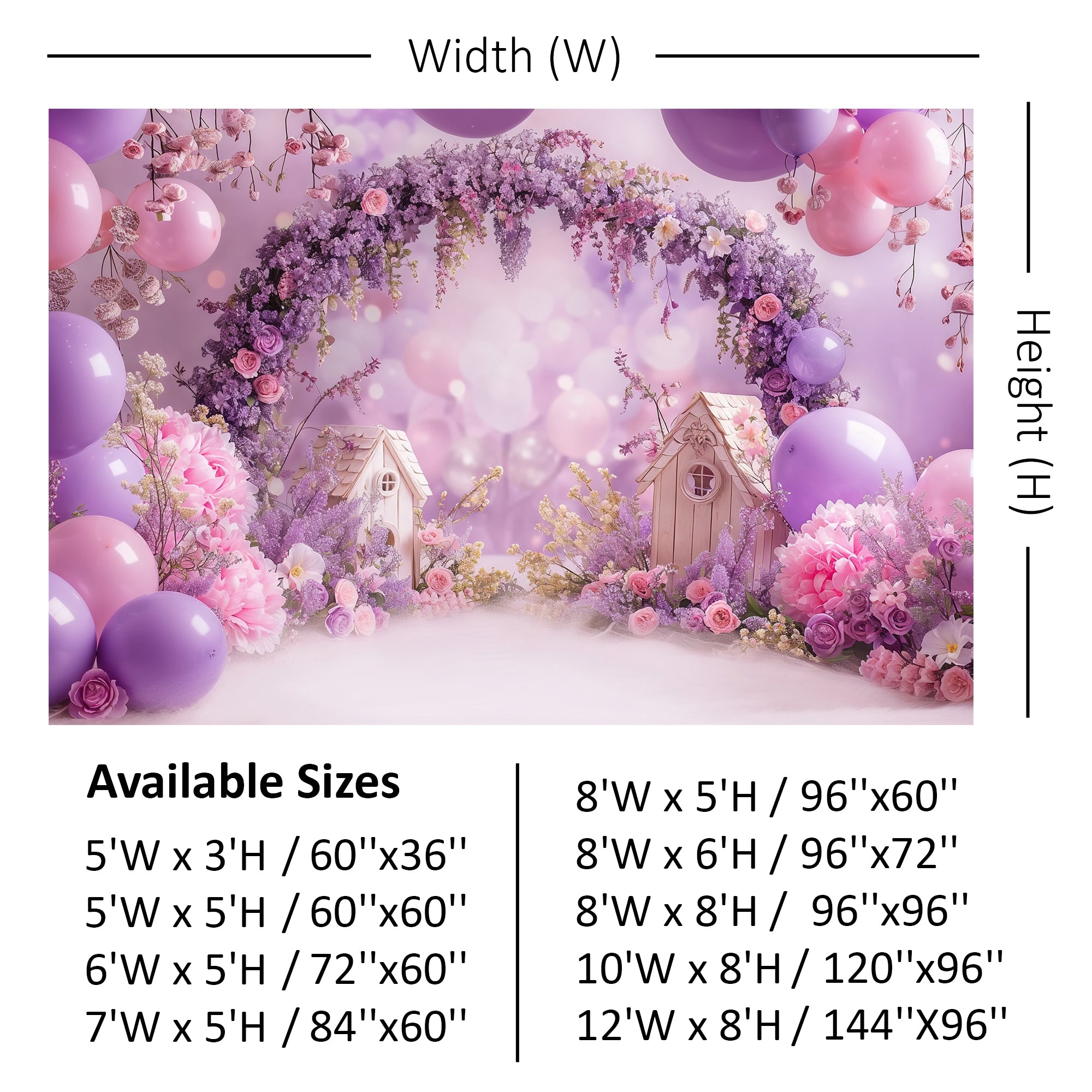 Dreamy Lavender Blossom Arch Backdrop