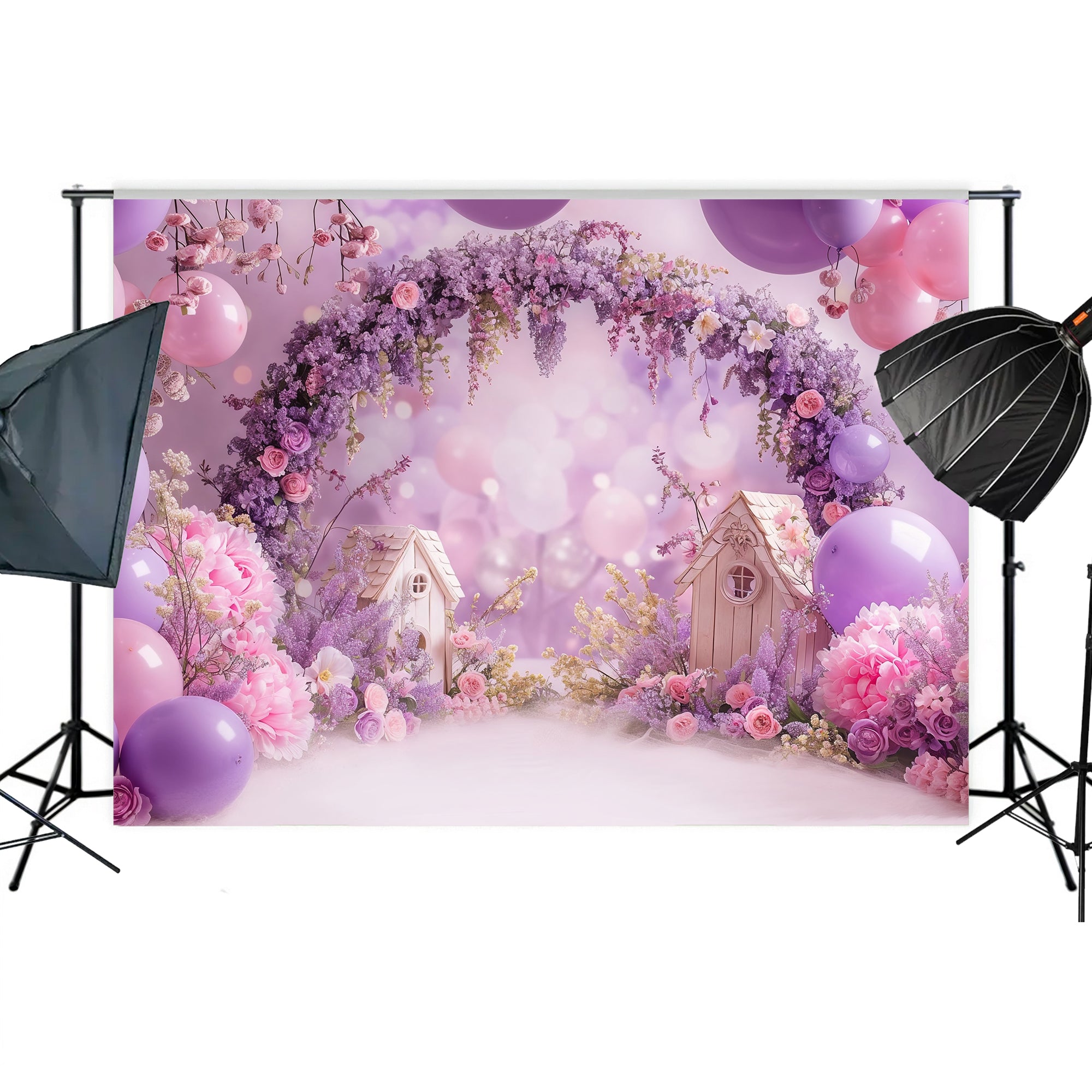 Dreamy Lavender Blossom Arch Backdrop