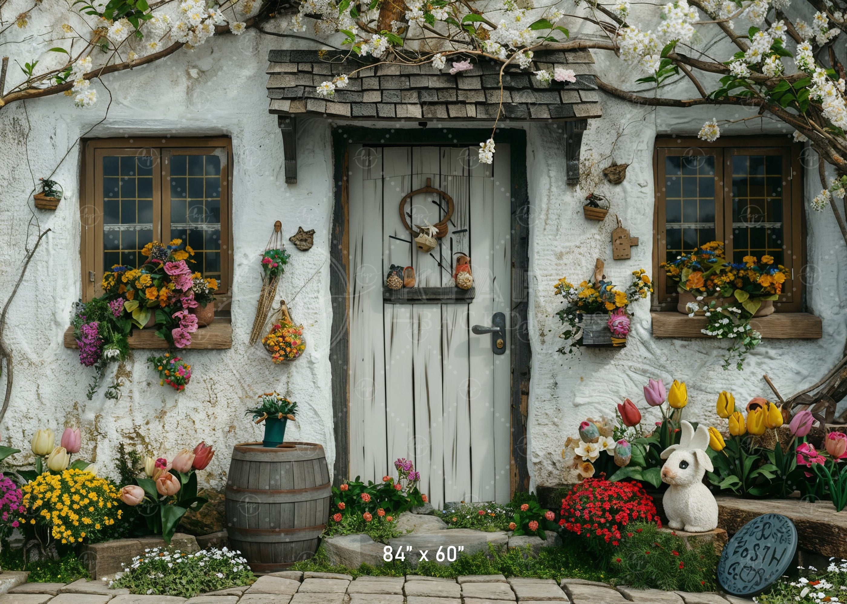 Cottage Garden Bliss Backdrop