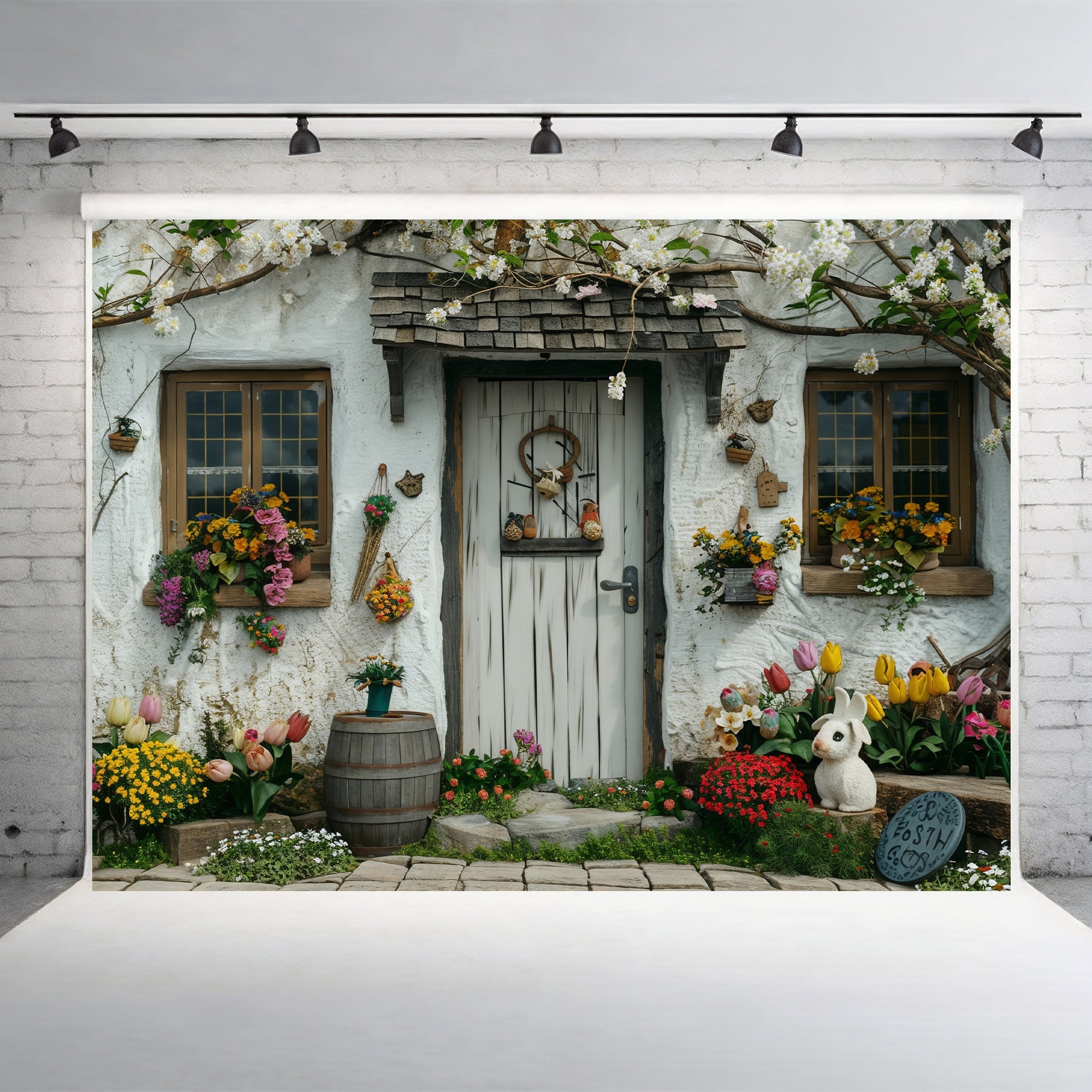 Cottage Garden Bliss Backdrop