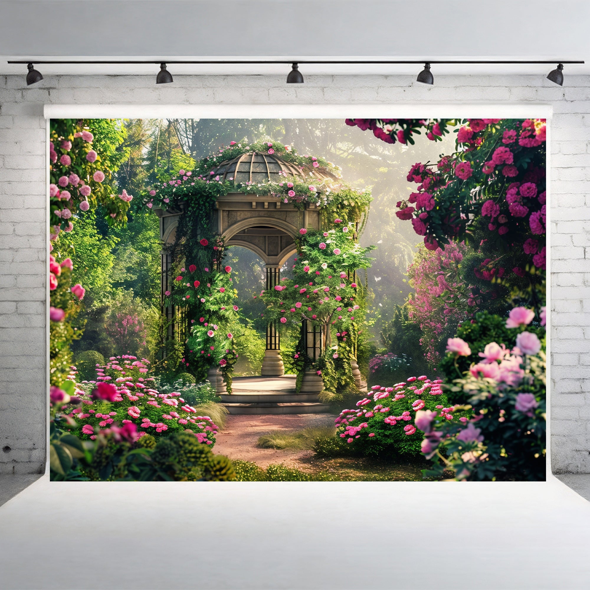 Enchanted Rose Garden Backdrop