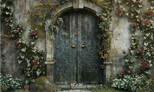 Enchanted Garden Gate Backdrop