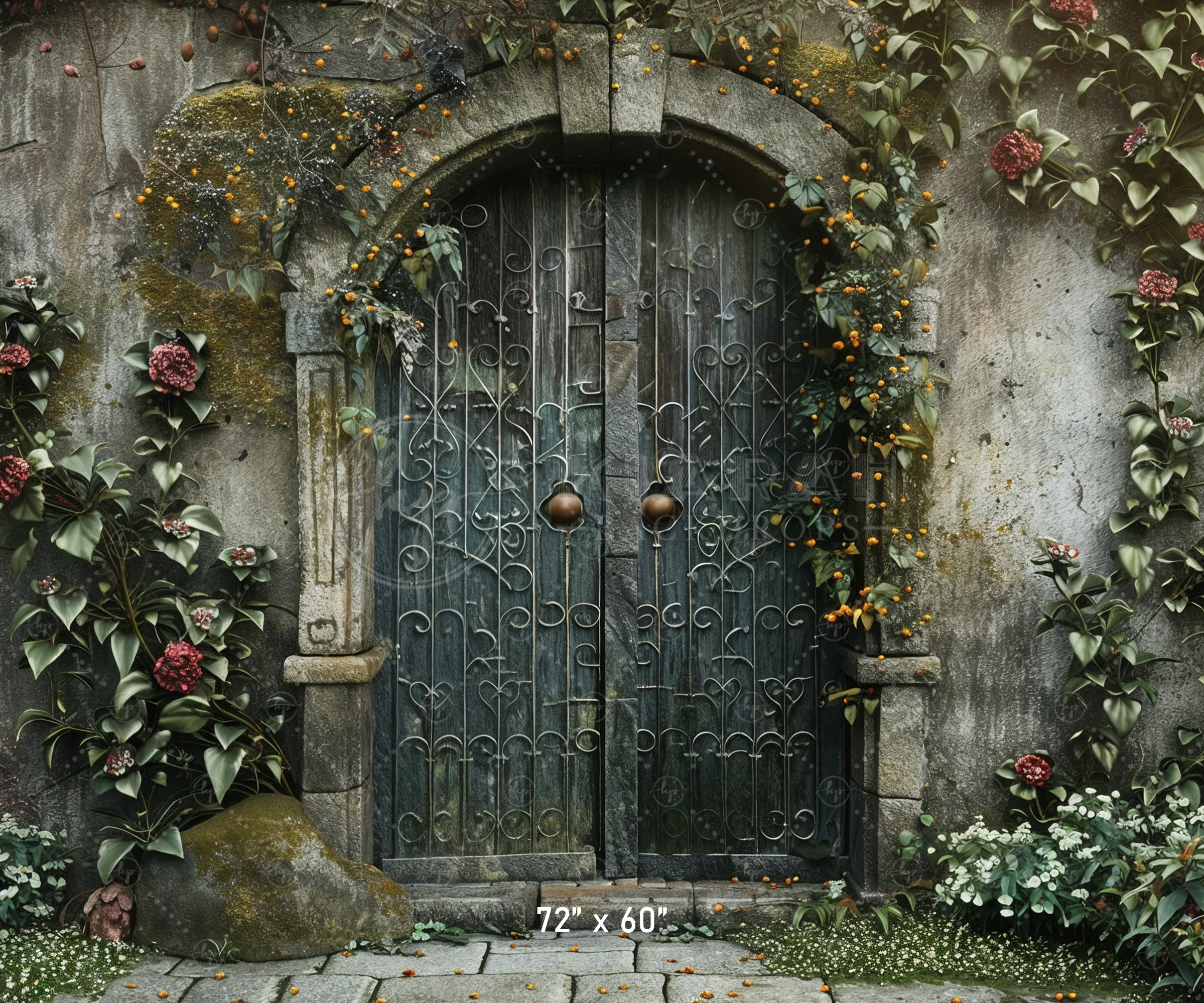Enchanted Garden Gate Backdrop