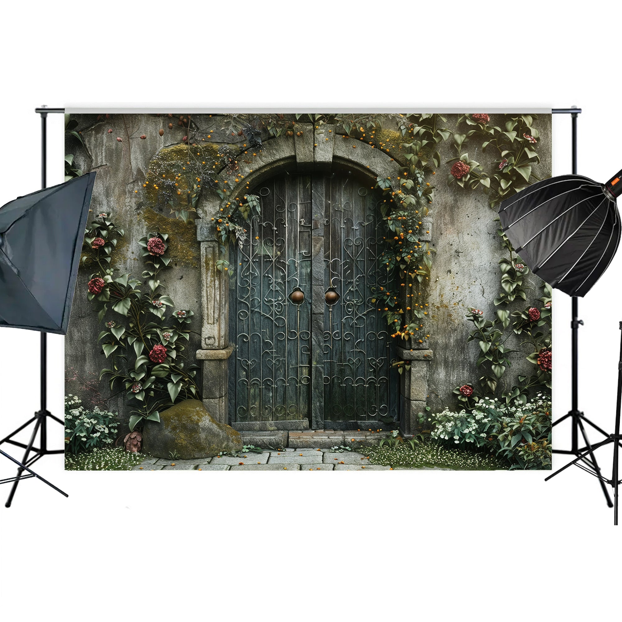 Enchanted Garden Gate Backdrop