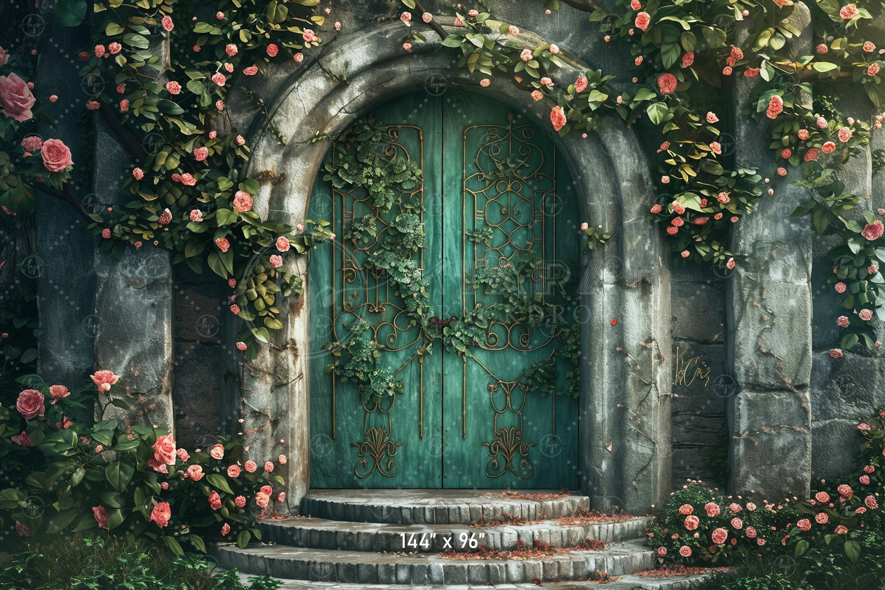 Romantic Rose Gate Backdrop