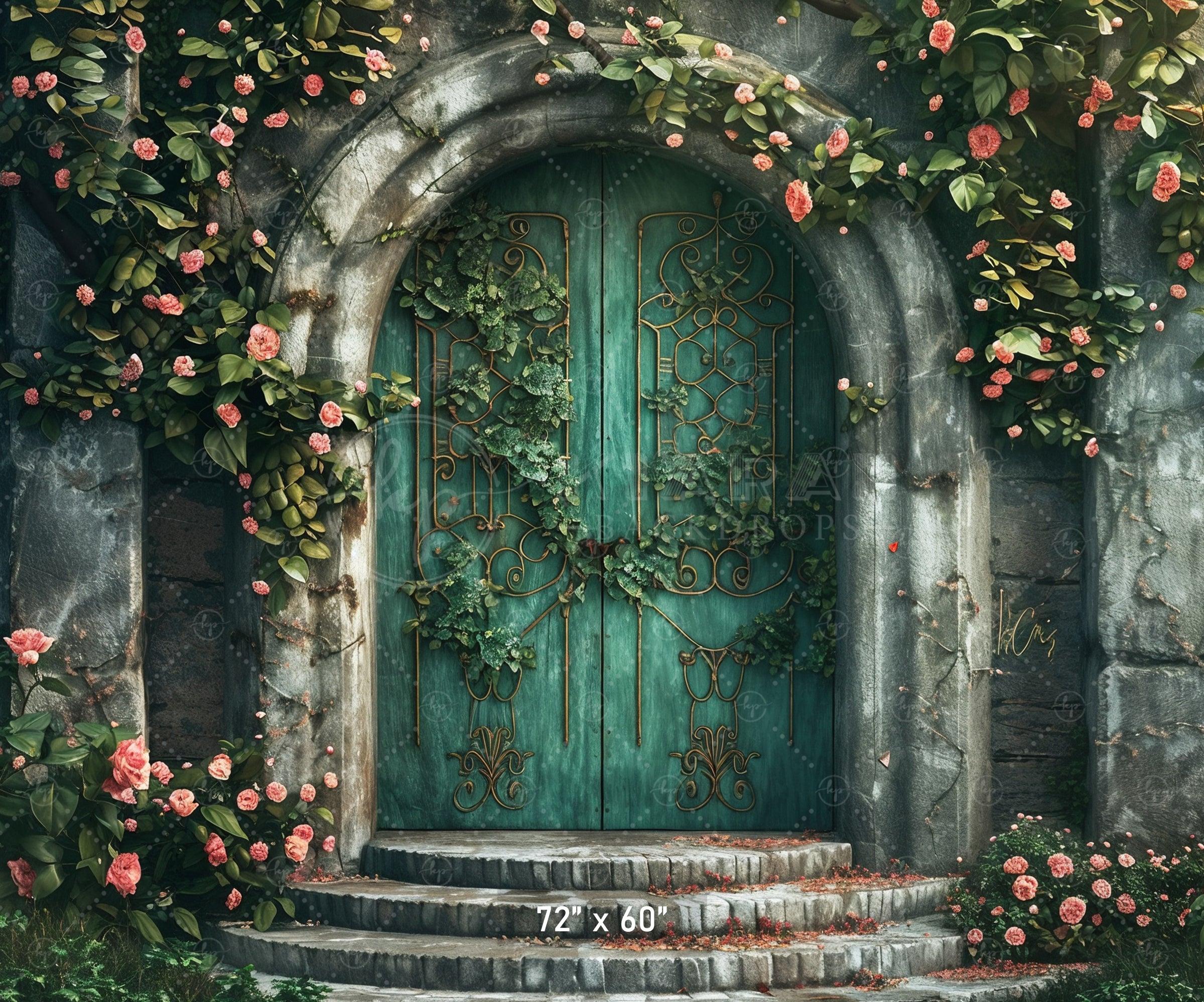 Romantic Rose Gate Backdrop