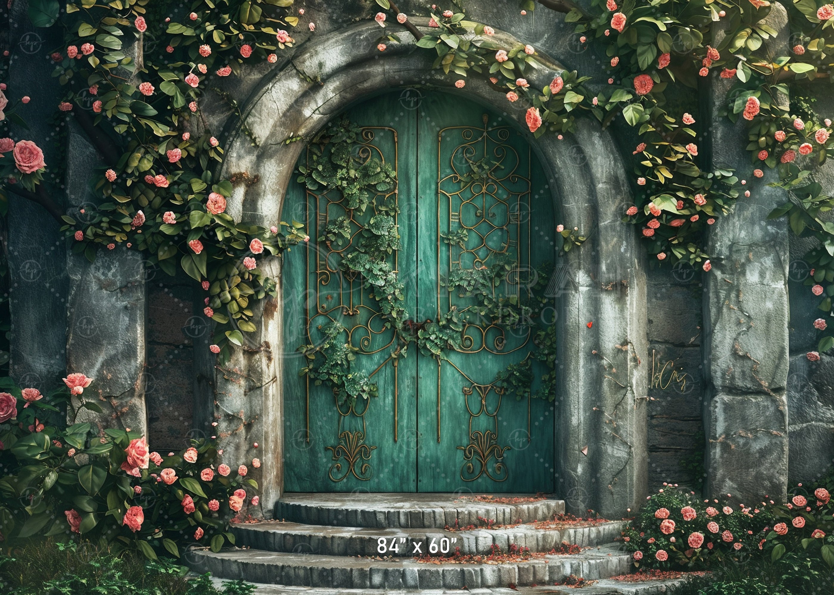 Romantic Rose Gate Backdrop
