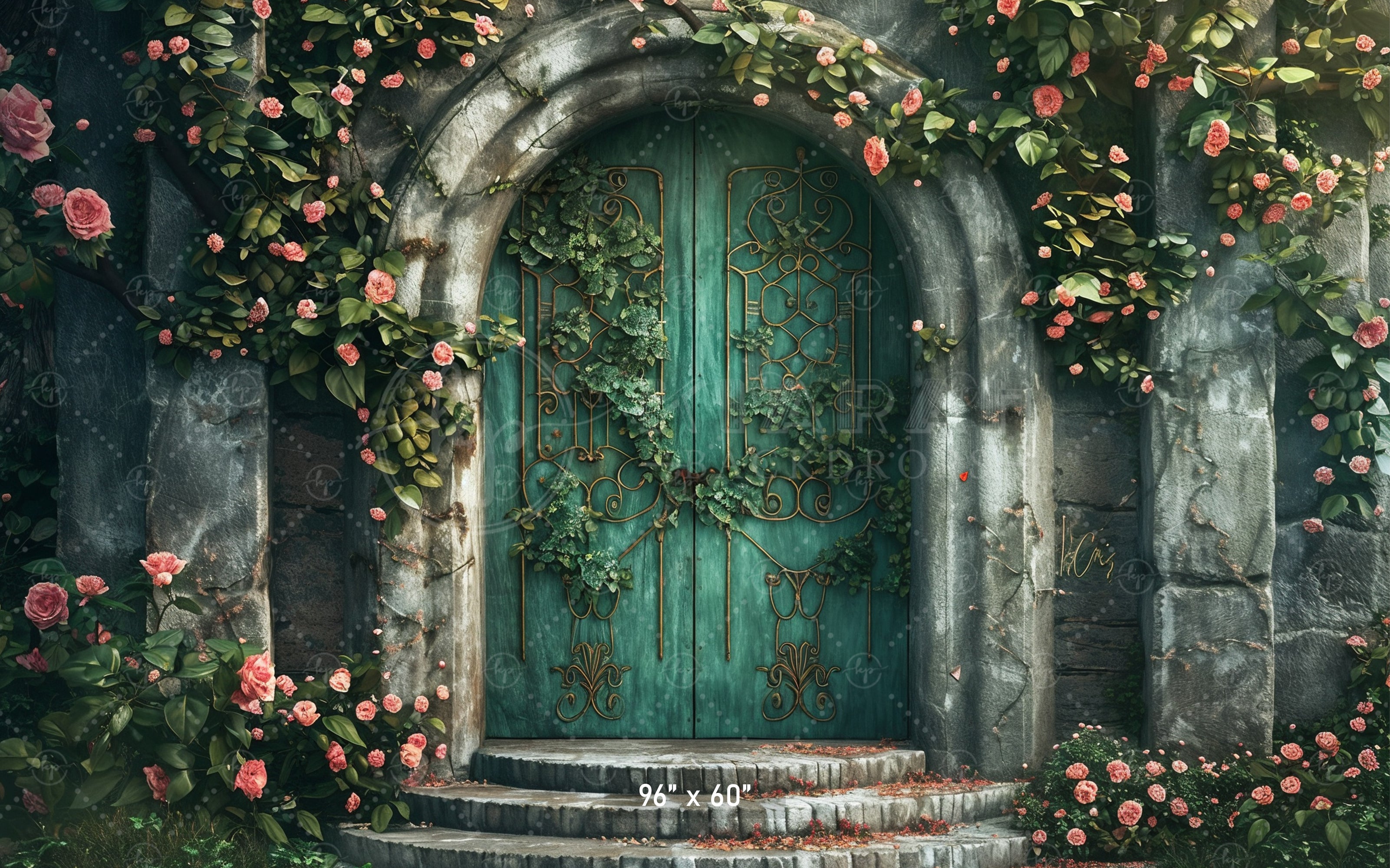 Romantic Rose Gate Backdrop