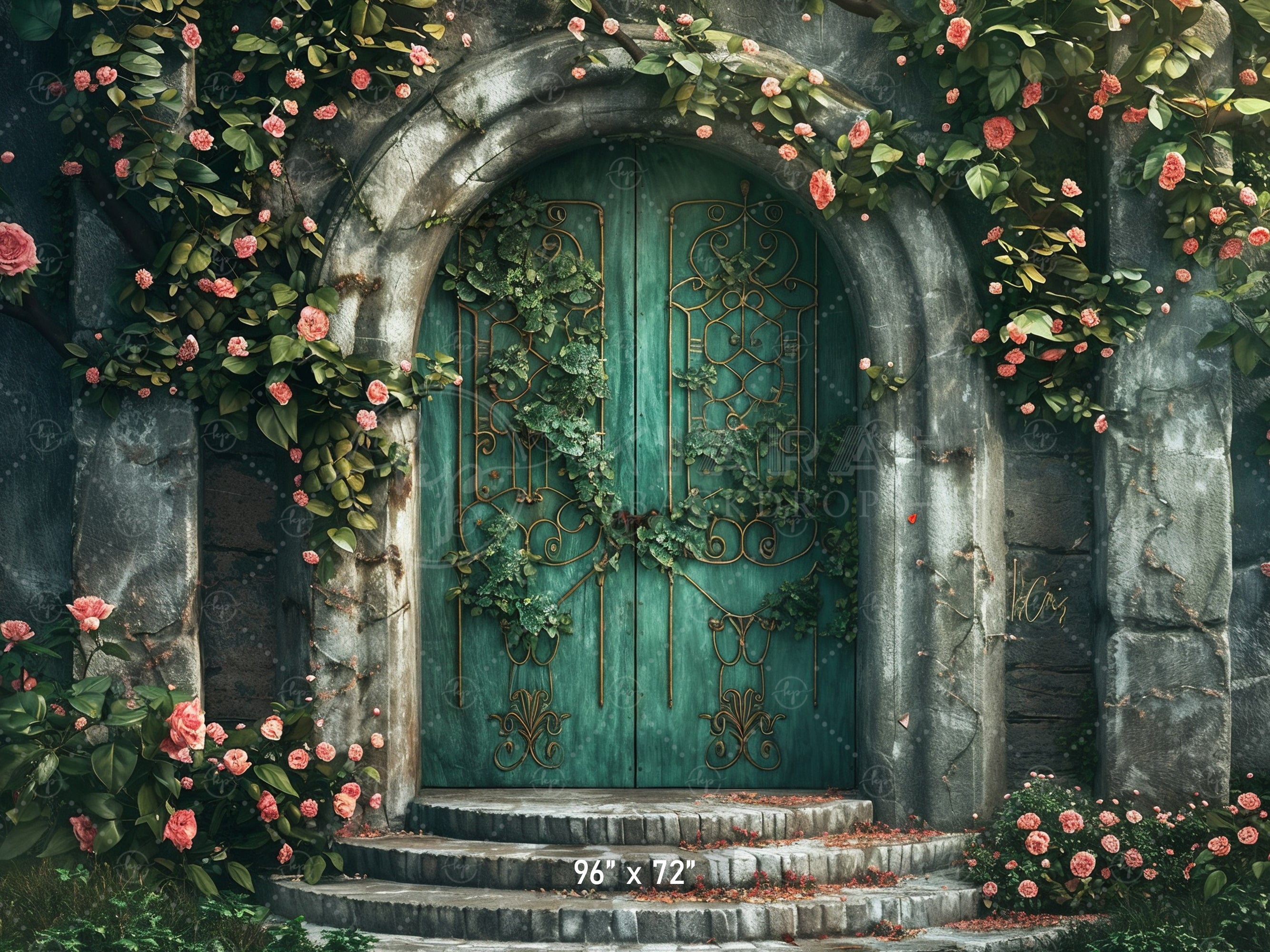 Romantic Rose Gate Backdrop