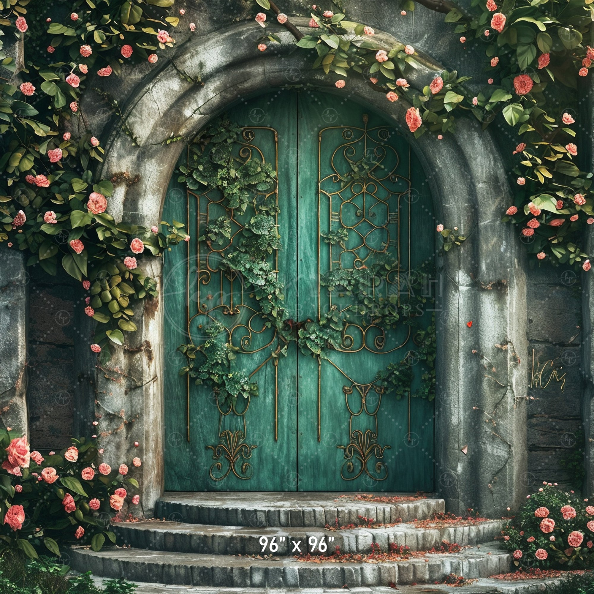 Romantic Rose Gate Backdrop