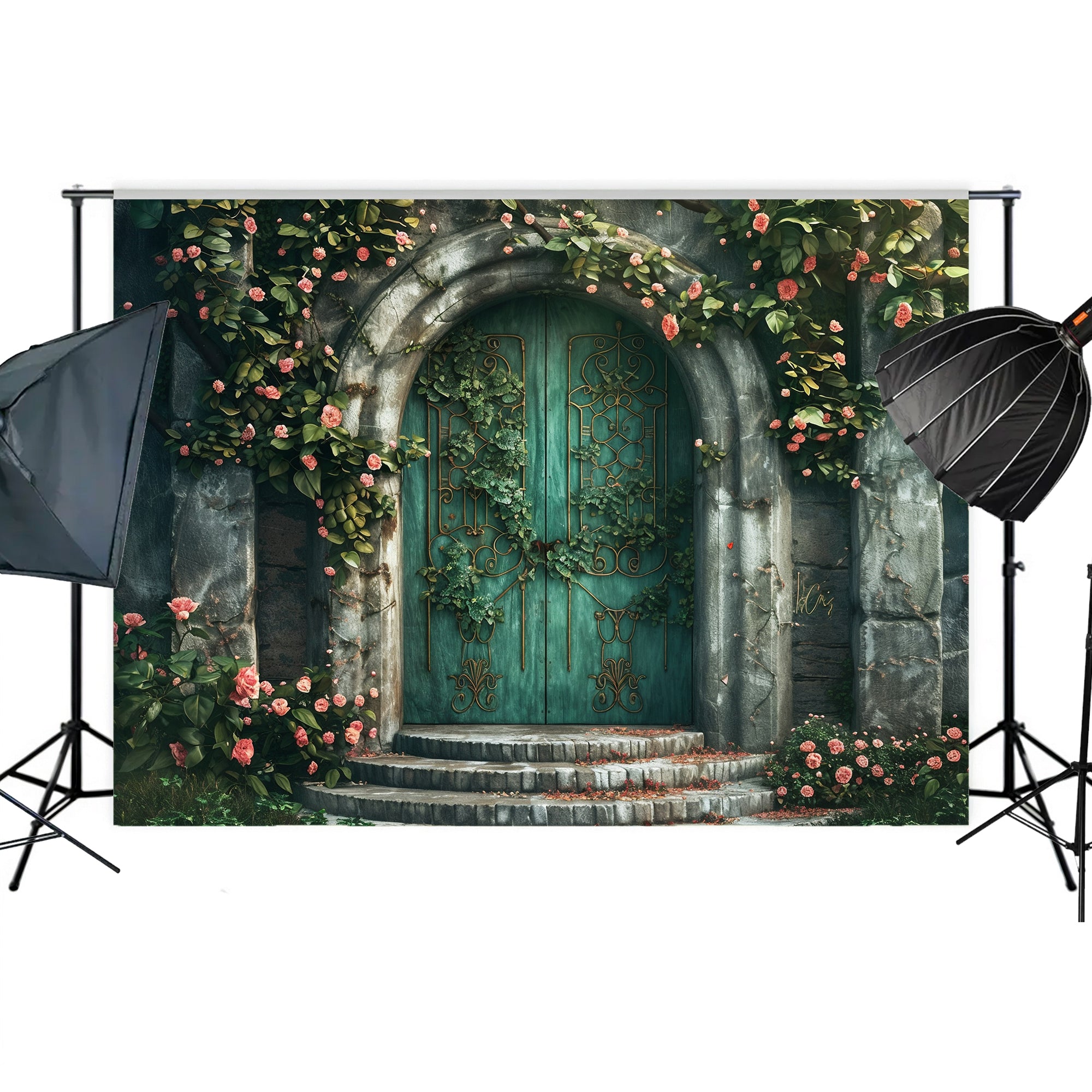 Romantic Rose Gate Backdrop
