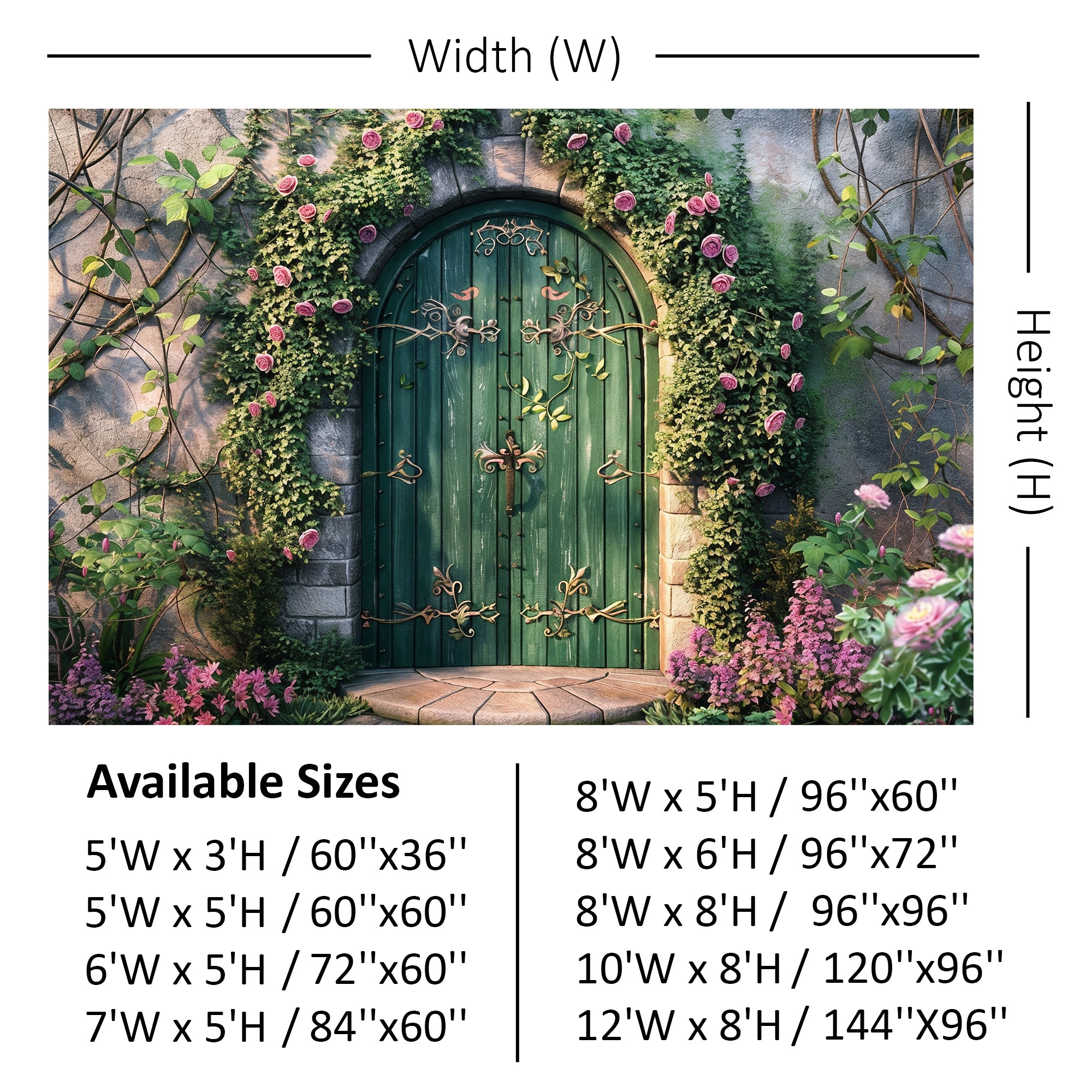 Mystical Garden Archway Backdrop