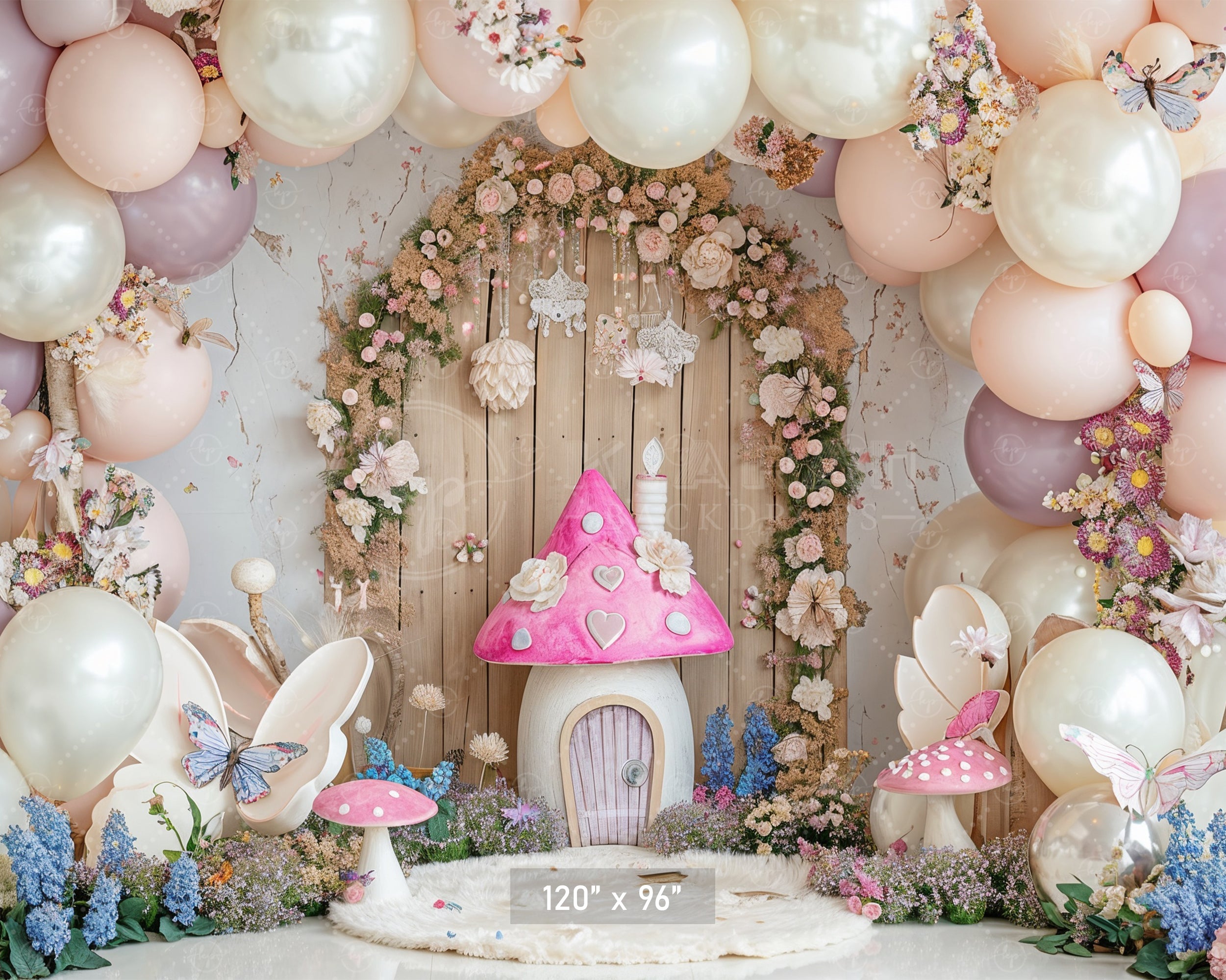 Whimsical Fairyland Doorway Backdrop