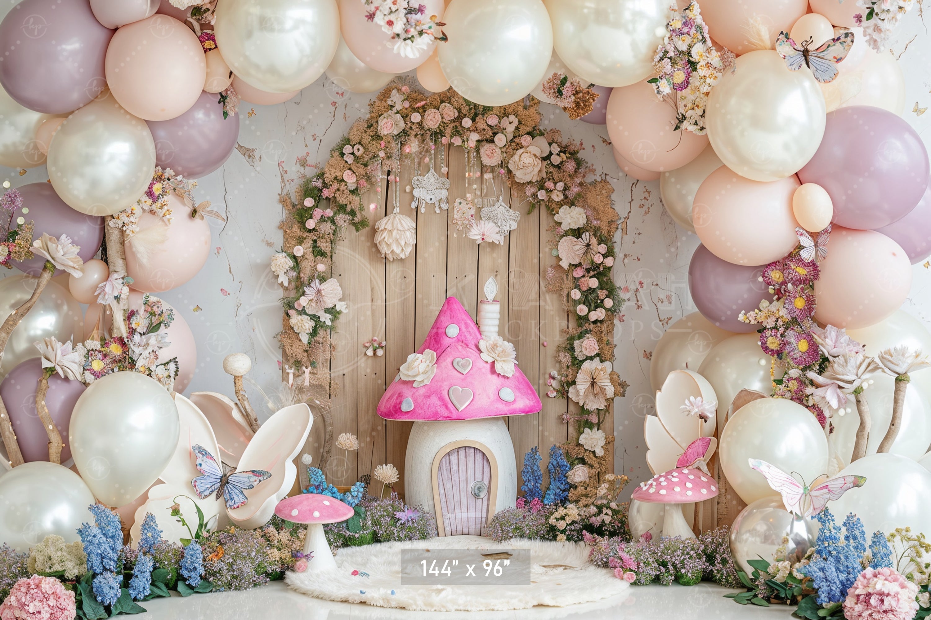 Whimsical Fairyland Doorway Backdrop