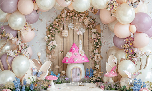 Whimsical Fairyland Doorway Backdrop