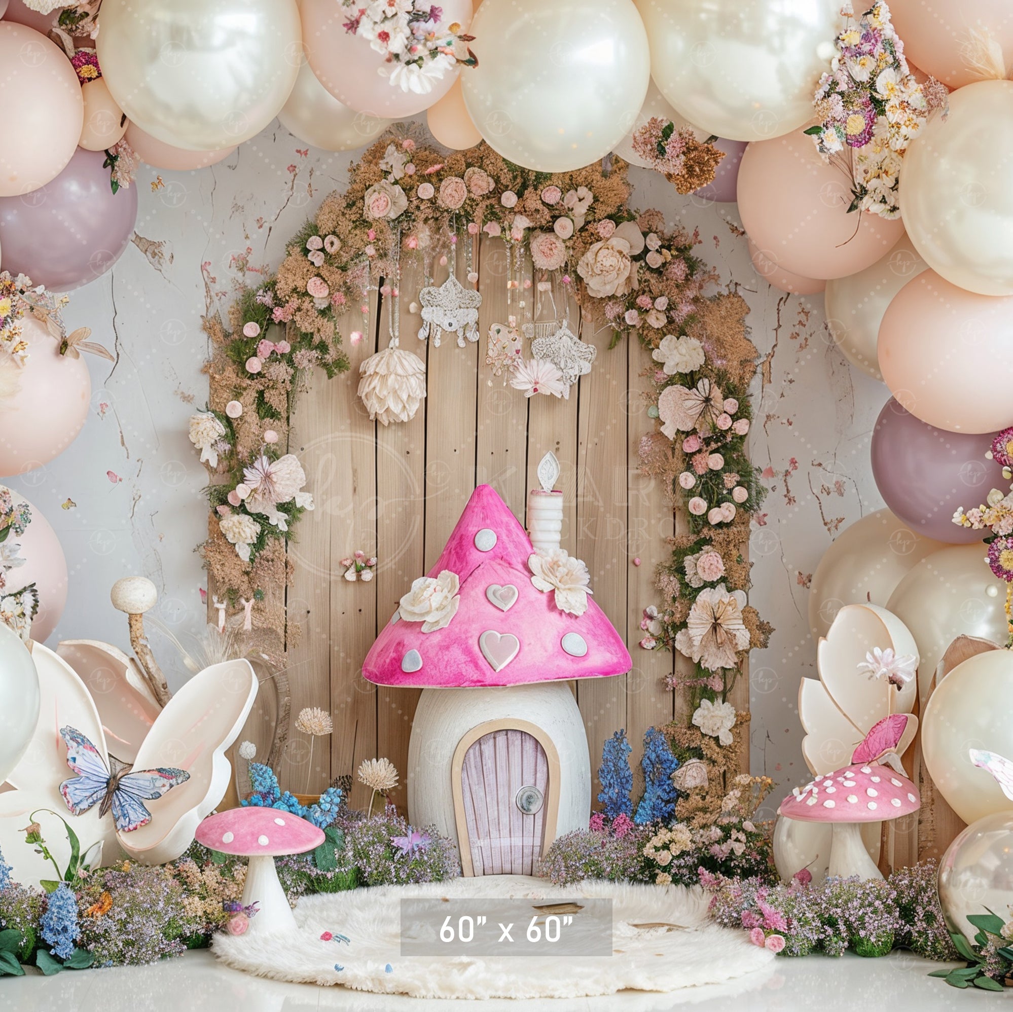 Whimsical Fairyland Doorway Backdrop