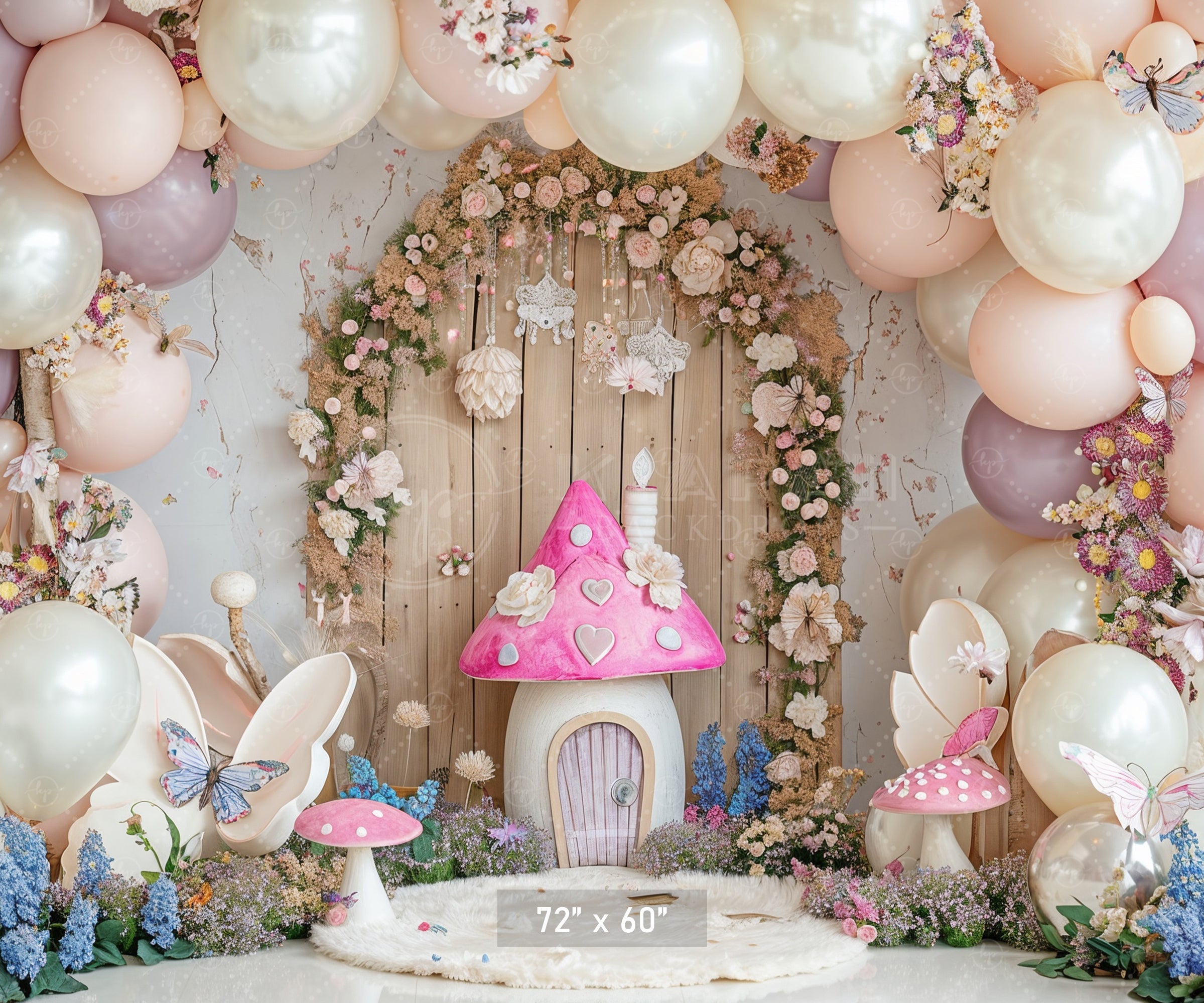 Whimsical Fairyland Doorway Backdrop