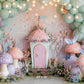Magical Toadstool Cottage Backdrop