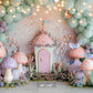Magical Toadstool Cottage Backdrop