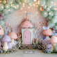 Magical Toadstool Cottage Backdrop