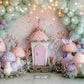 Magical Toadstool Cottage Backdrop
