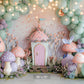 Magical Toadstool Cottage Backdrop