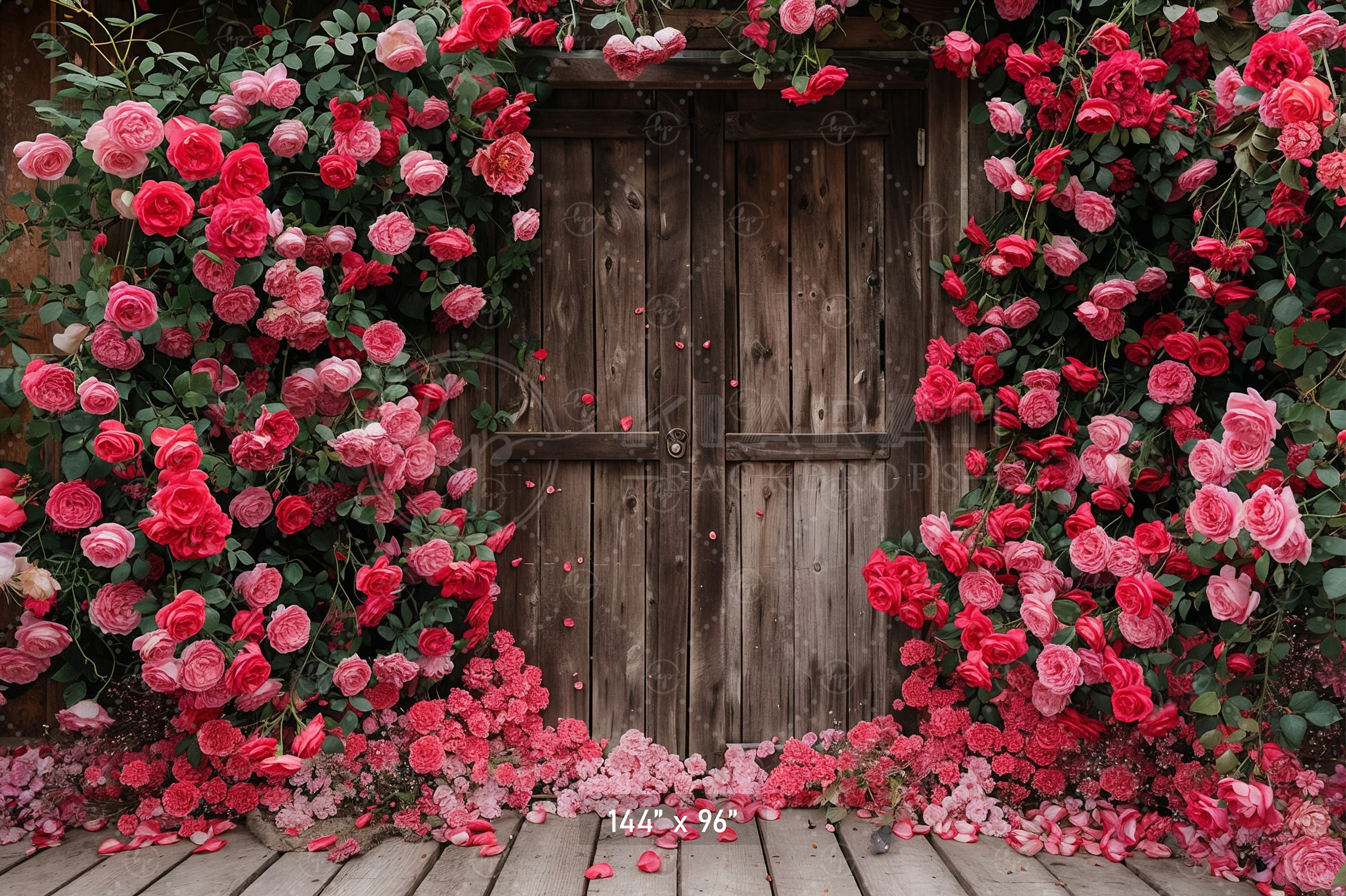 Rustic Rose Door Backdrop