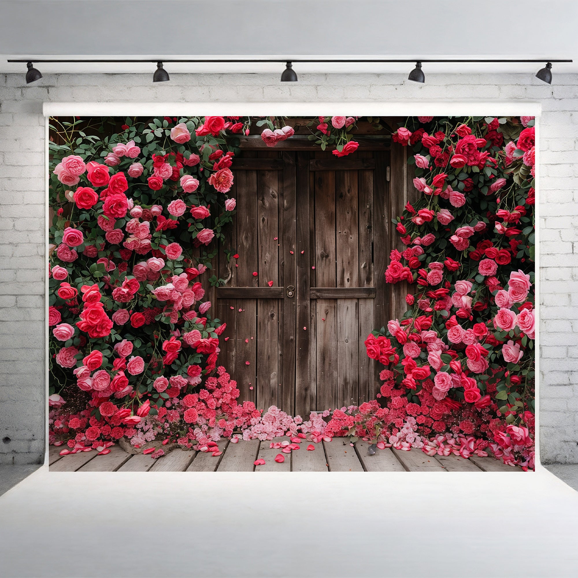 Rustic Rose Door Backdrop