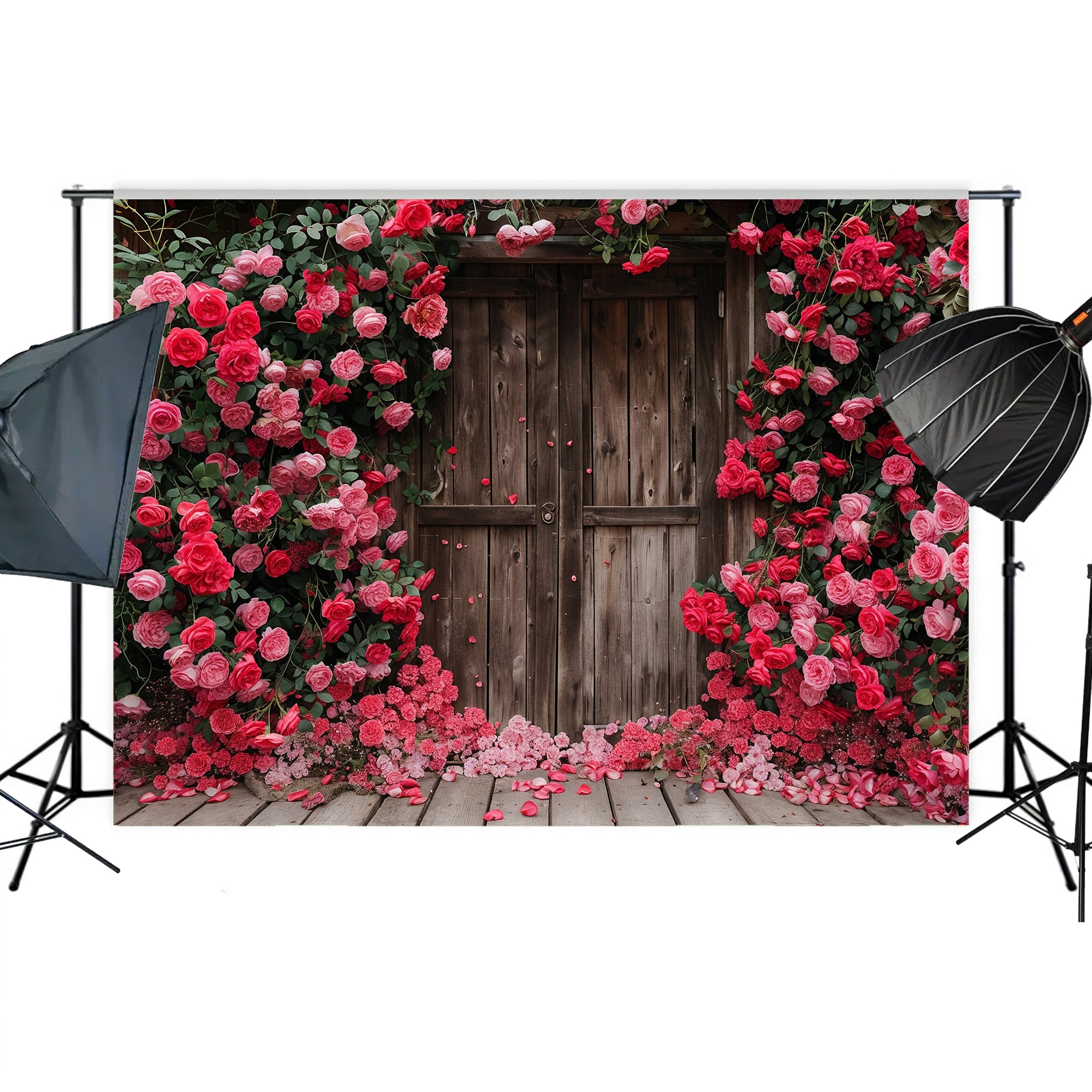 Rustic Rose Door Backdrop