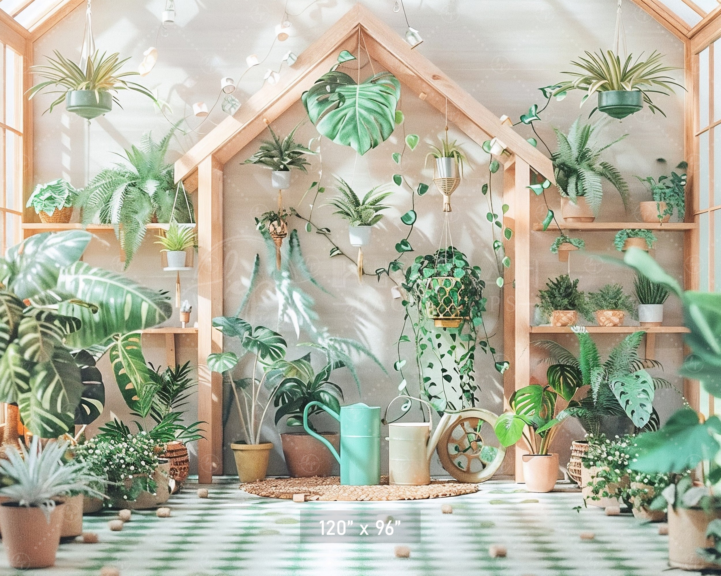 Urban Jungle Aesthetic Backdrop