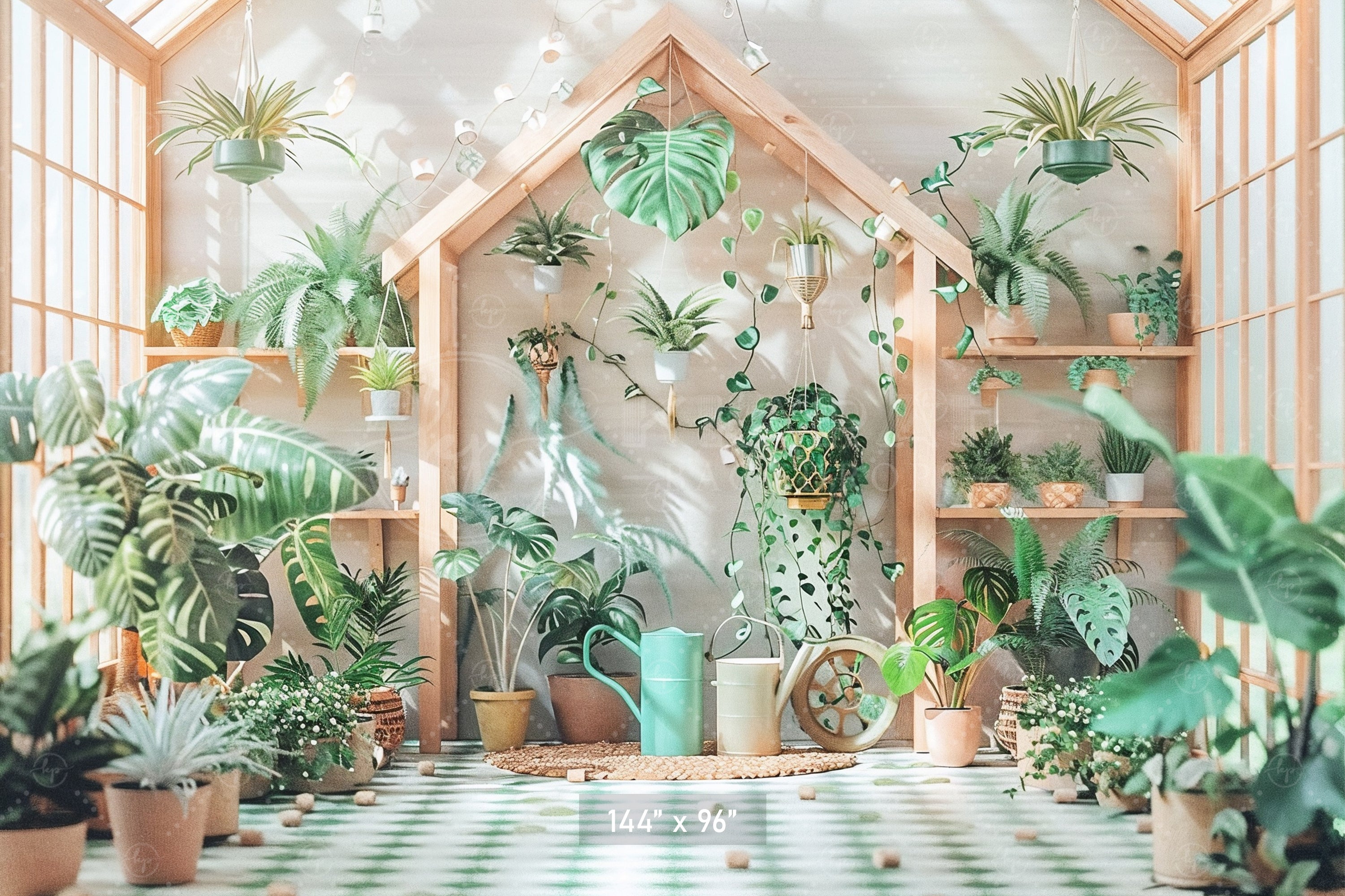 Urban Jungle Aesthetic Backdrop