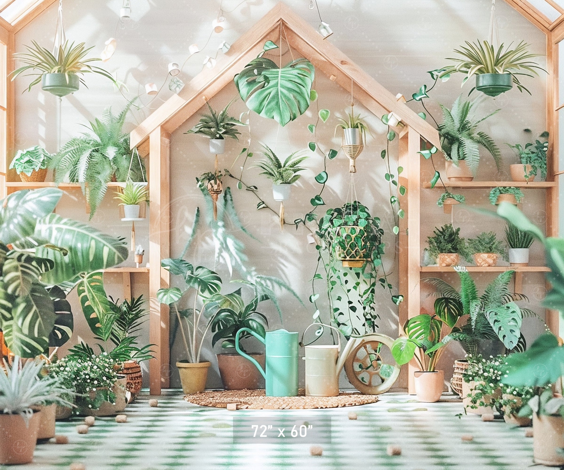 Urban Jungle Aesthetic Backdrop